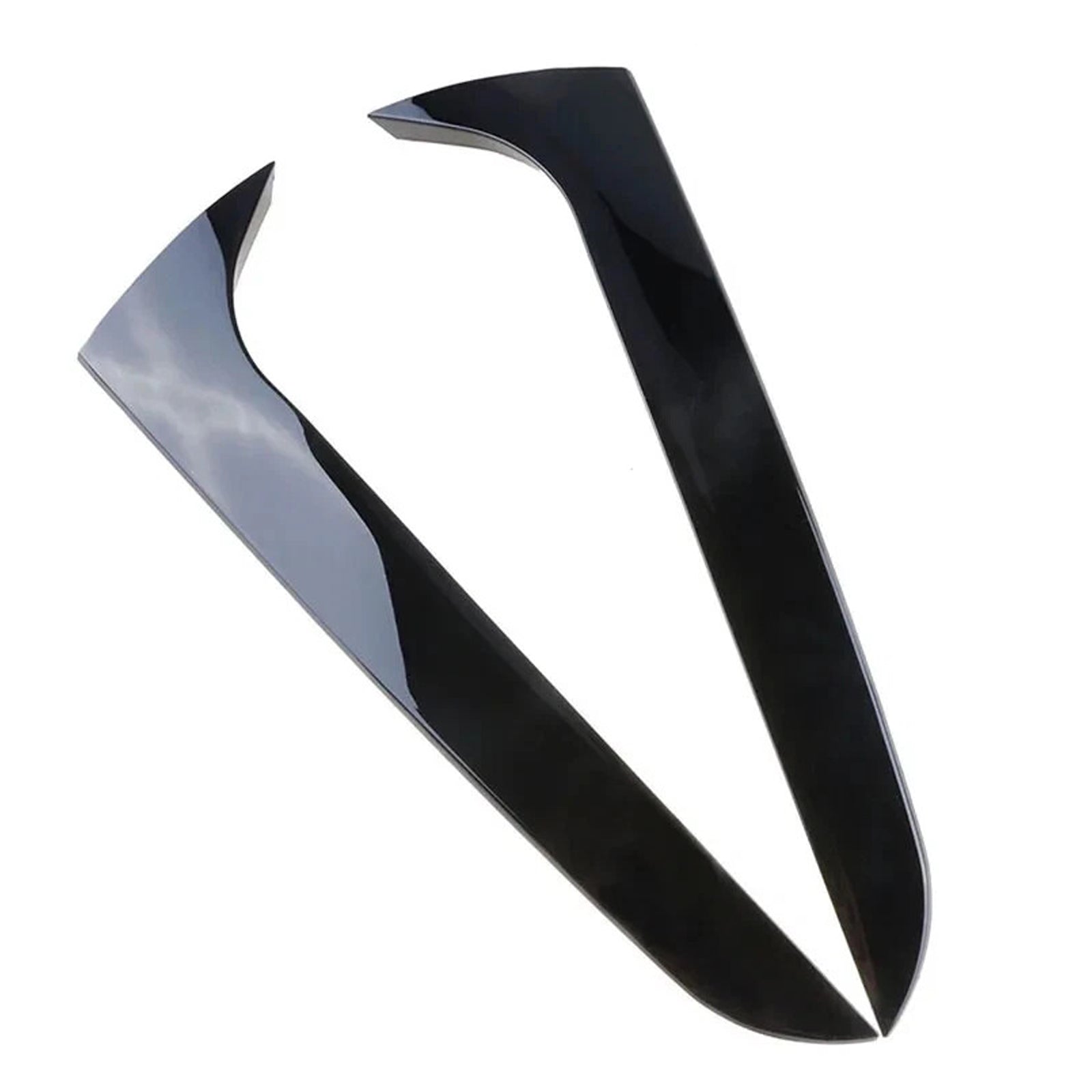 Paire de becquets latéraux de lunette arrière noir brillant pour Audi A4 B8 Avant 2009-2016