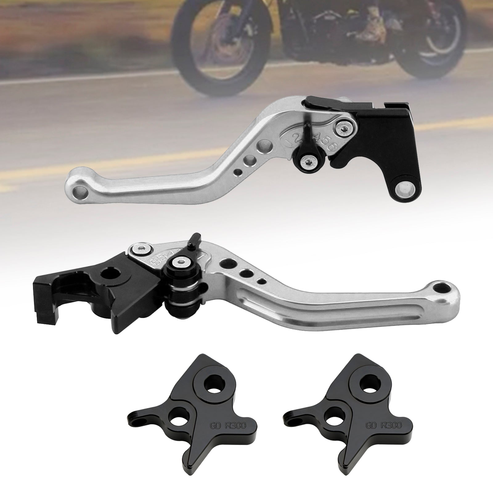 Palanca de freno y embrague corta para Kymco AK550 2017-2022