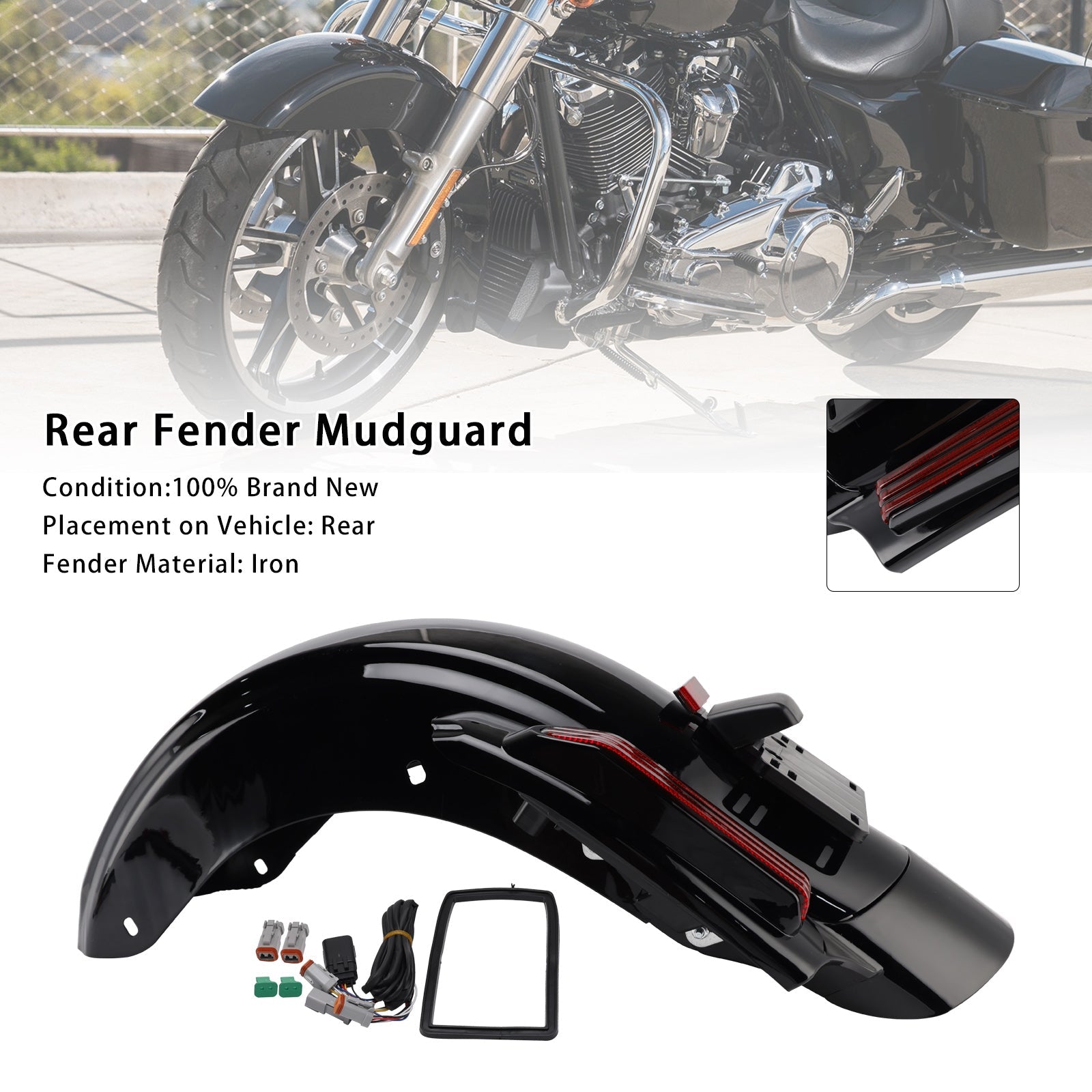Sistema de guardabarros trasero para Harley Touring CVO Road Glide FLTRXSE FLTRXSTSE 2023-2025