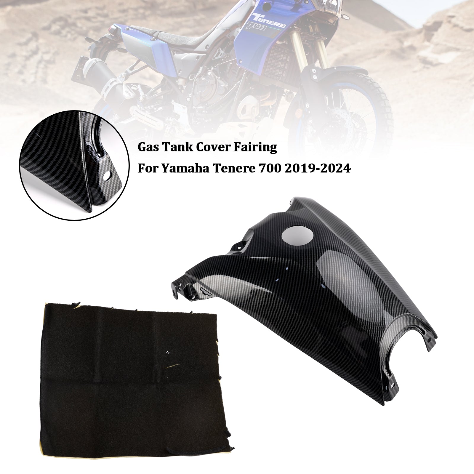 Yamaha Tenere 700 2019-2024 Brandstoftankdekselbeschermer