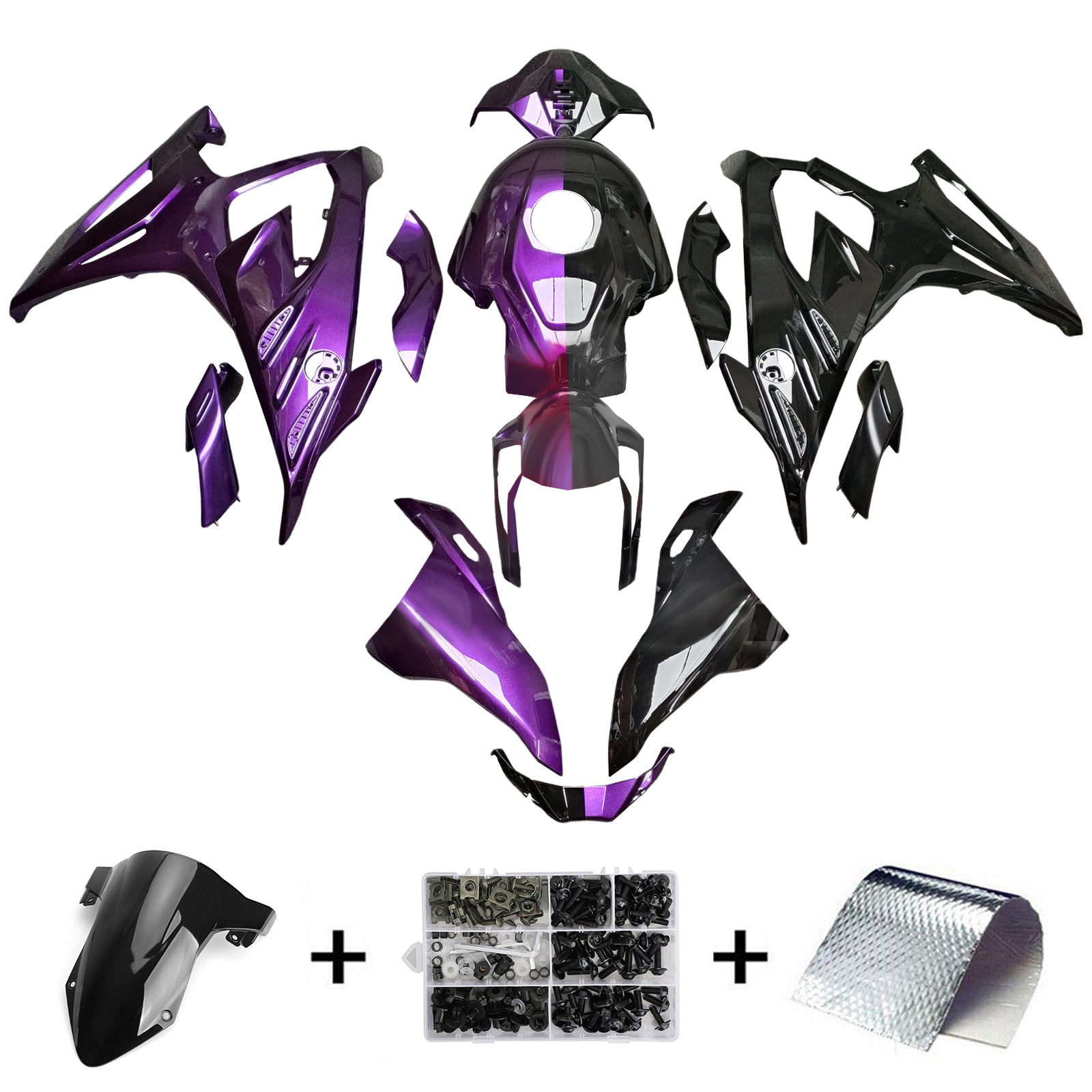 Kit de carénage d'injection pour BMW S1000RR 2023-2024 Carrosserie Plastique ABS