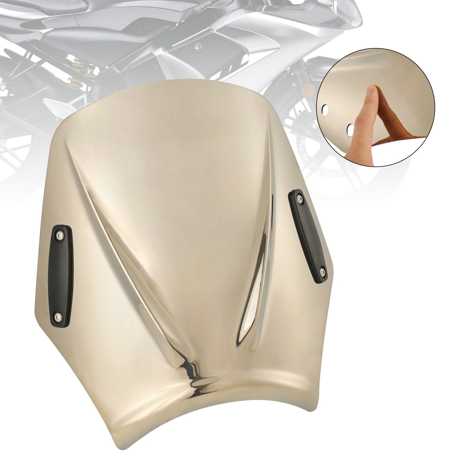 Moto con manubrio 22 mm/7/8 "Vidone del parabrezza universale