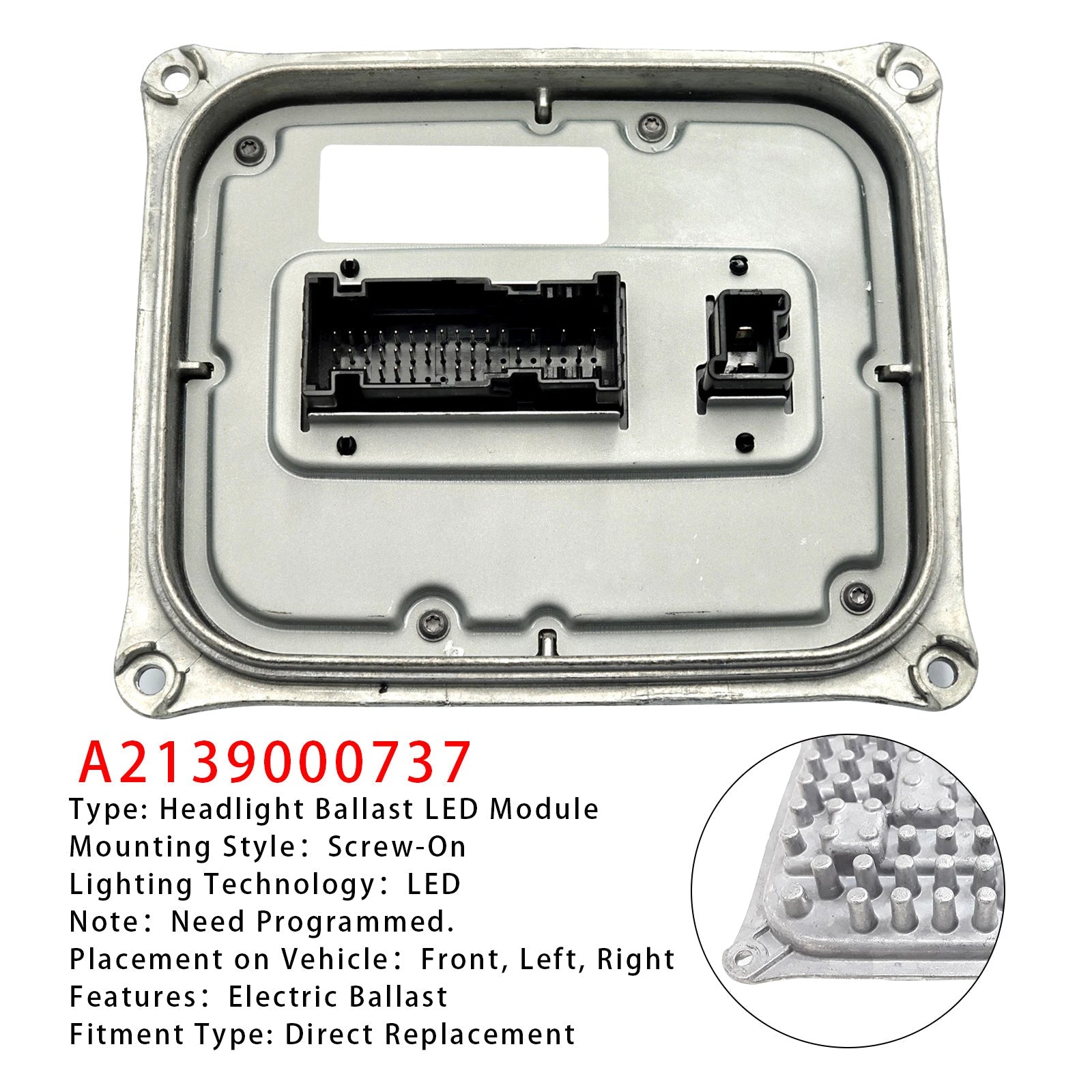 Moduł sterujący reflektorami Mercedes-Benz AMG Line A2139000737