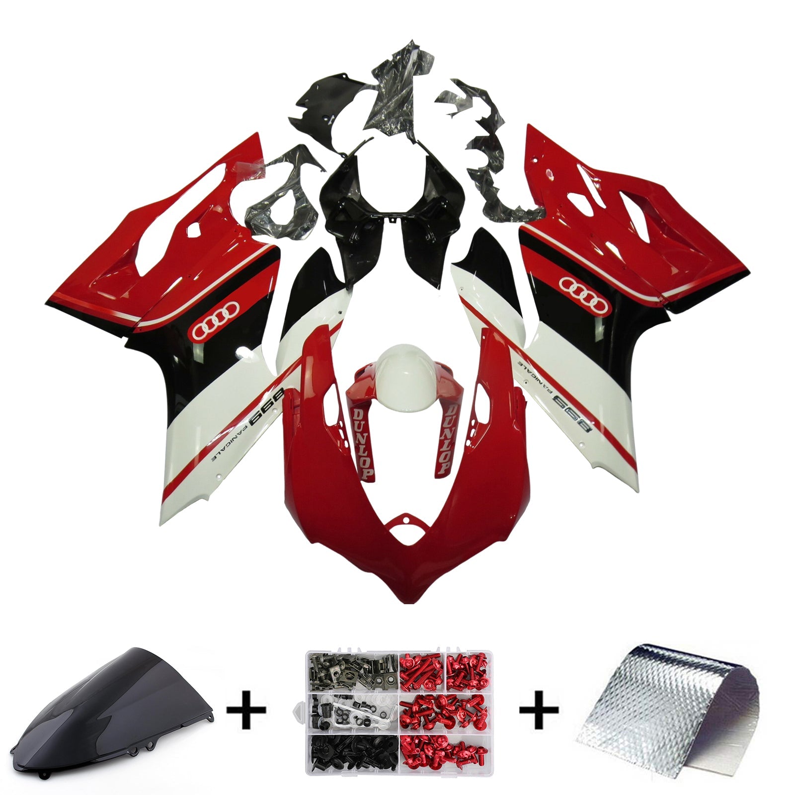 Kit di carenatura a iniezione Ducati 1199 2012-2015 Bodywork di plastica ABS