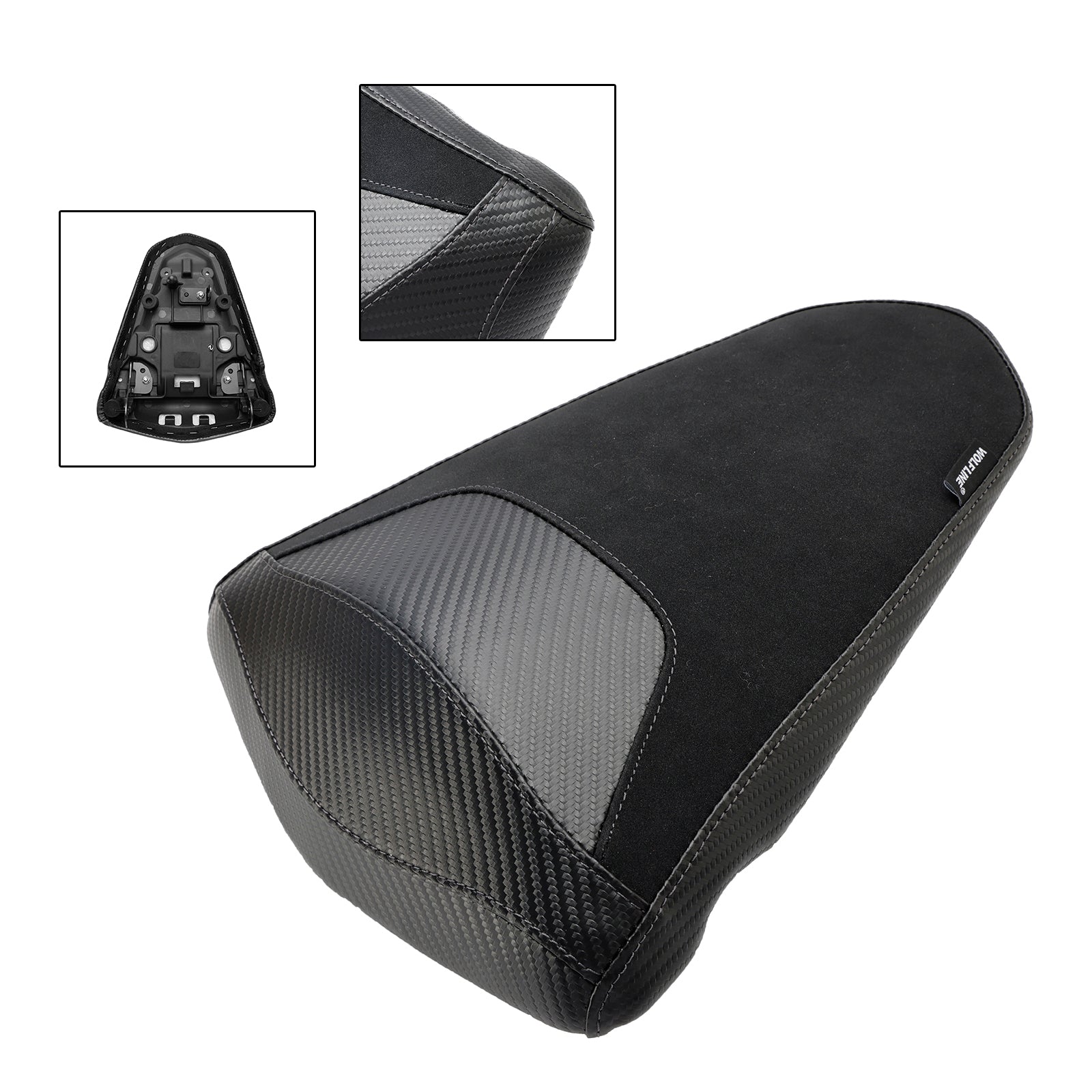 Poliuretano azul-plano de poliuretano Pasajero del pasajero para Yamaha MT-03 YZF-R3 2015-2023