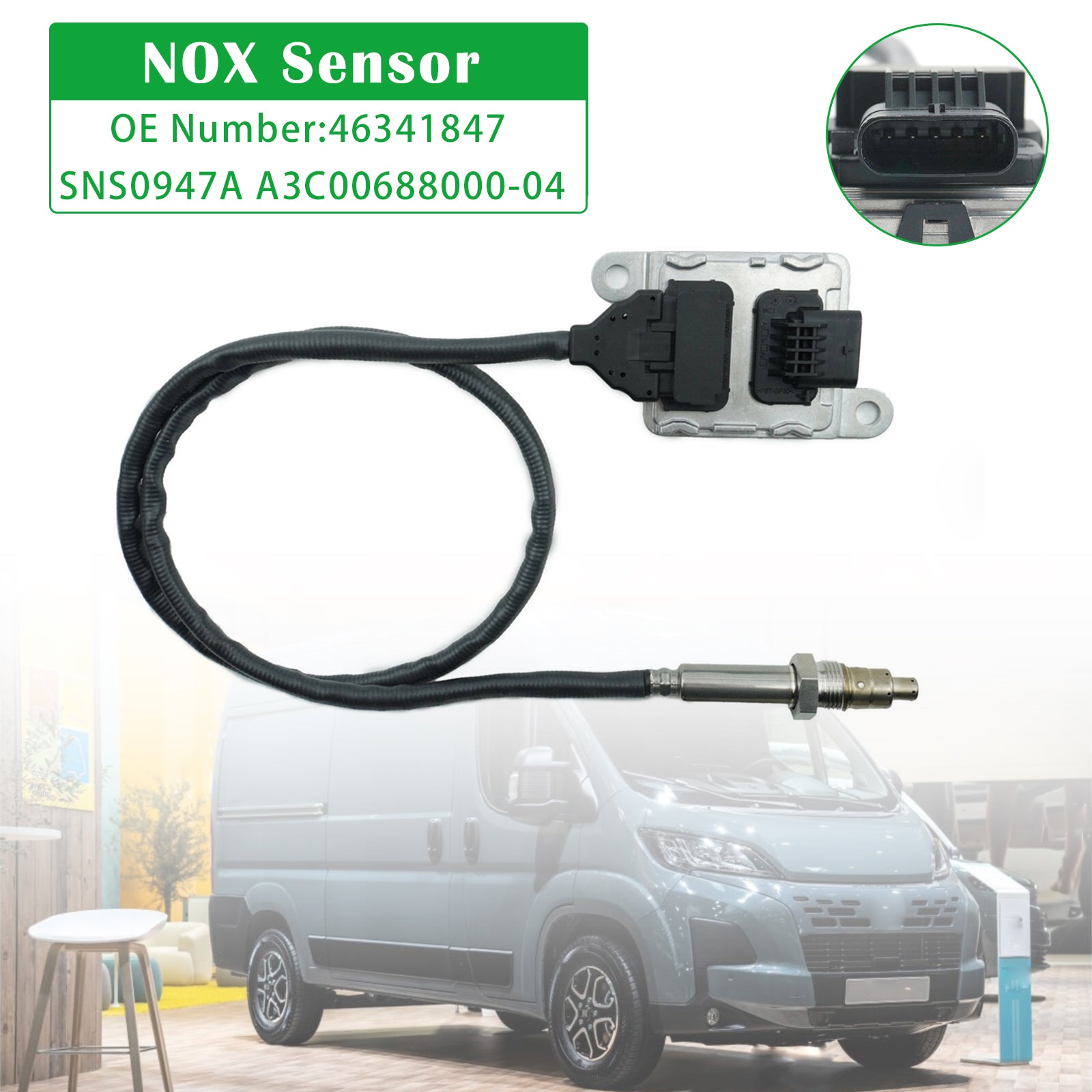 Capteur NOx A3C00688000 pour Fiat Ducato Bus 2019.05- 180 Multijet 2,3 D SNS0947A