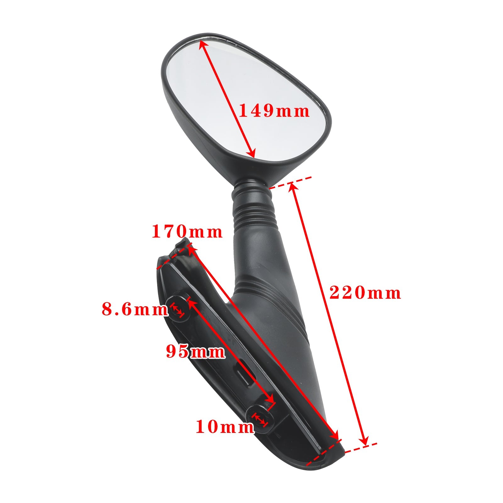 Paire de rétroviseurs pour PIAGGIO / VESPA X9 125 180 200 250 500 2000-2003