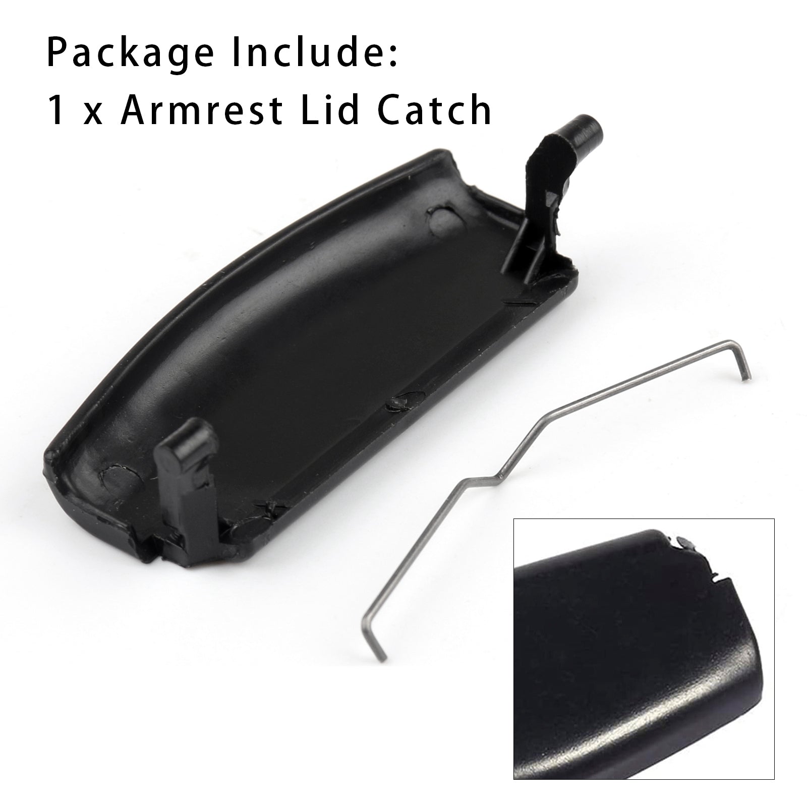Loquet de couvercle d'accoudoir central de console noir pour Audi A4 B6 B7 2001-2008 8E0864245E
