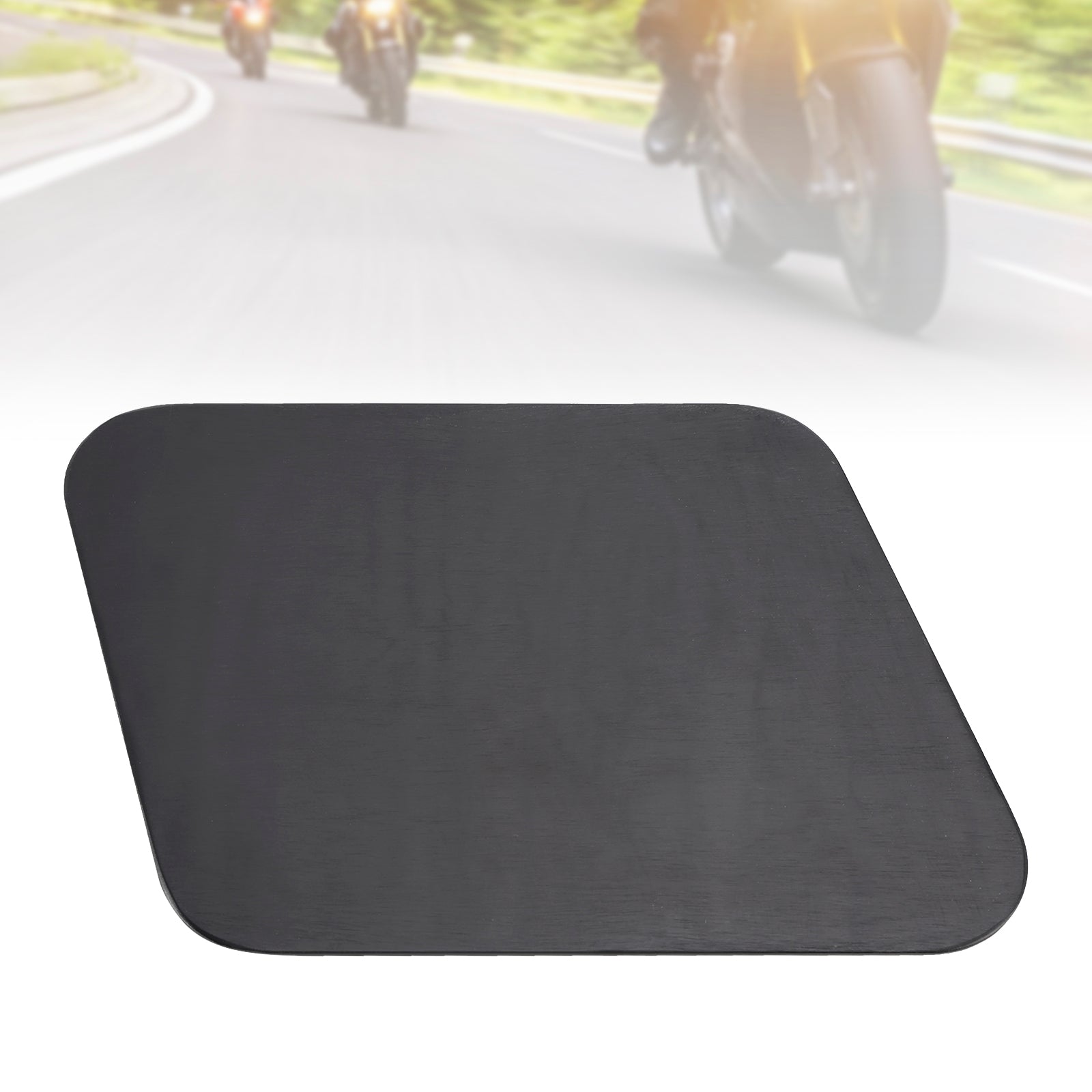 Plaque d'immatriculation vierge en alliage d'aluminium parallélogramme à monter soi-même, ajustement universel pour moto