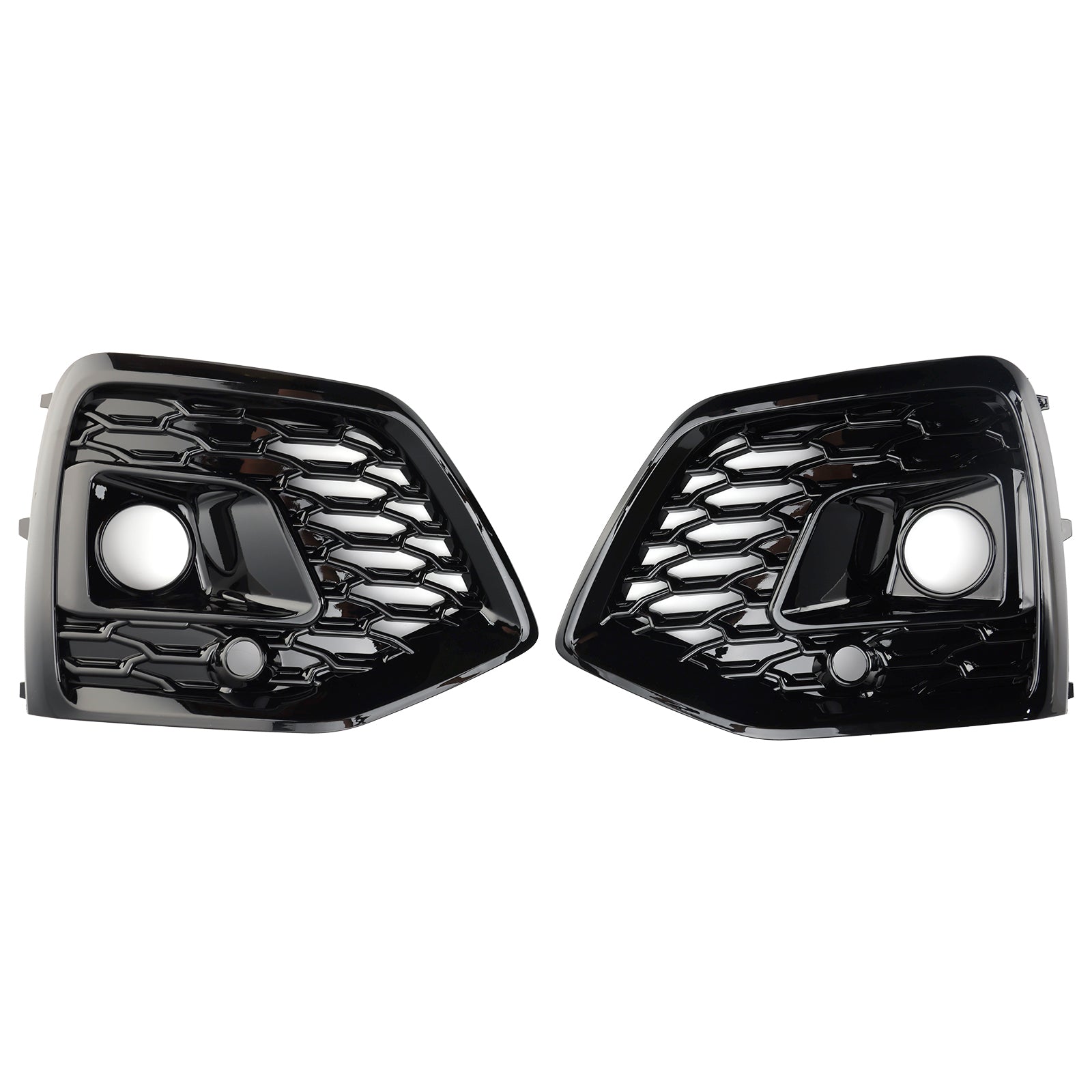 Grid protectora de luces antiniebla negra para negro para Audi Q5 SQ5 S-Line RSQ5 2021-2025