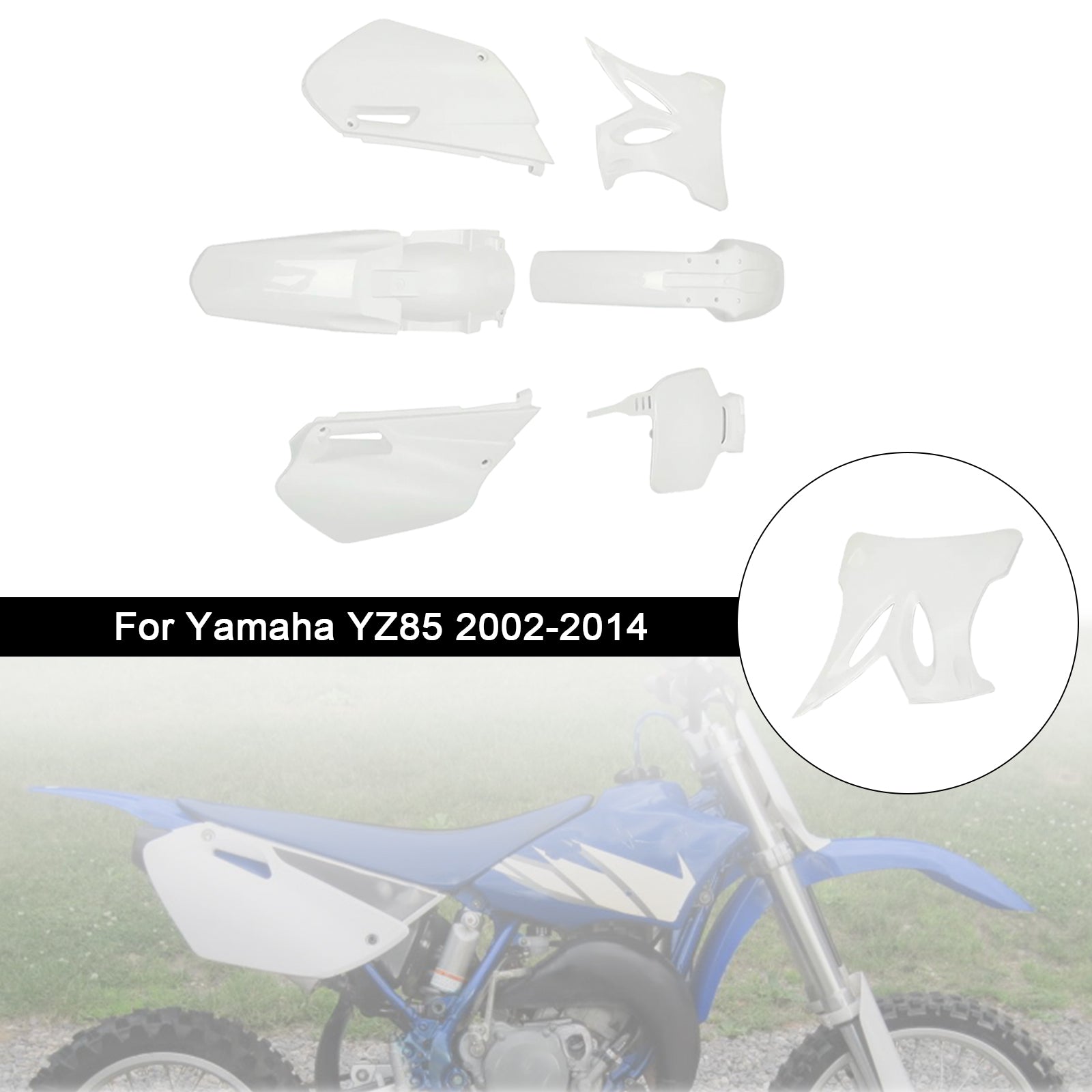 Kit de carénage de garde-boue en plastique pour Yamaha YZ85 2002-2014
