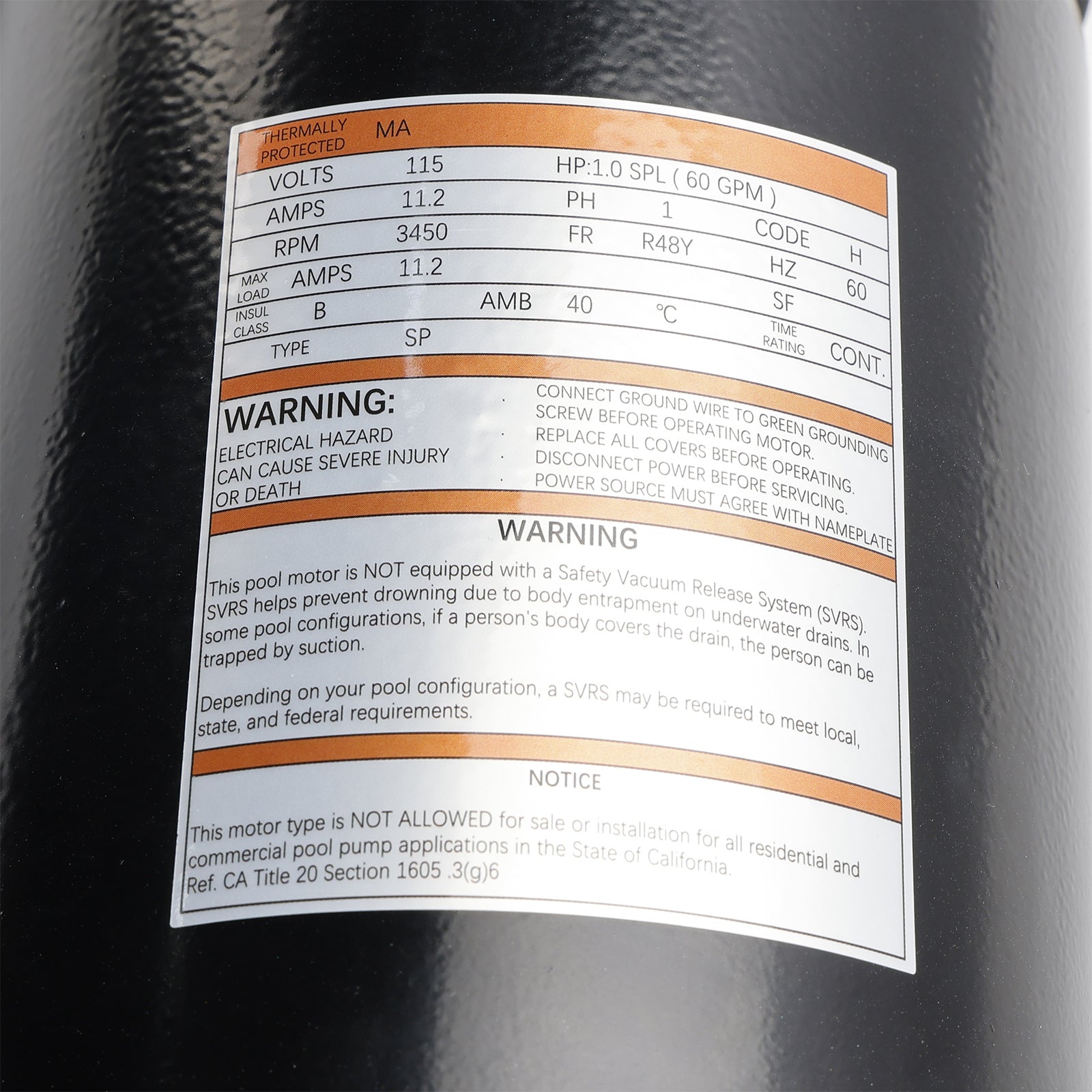 uima-altaan pumppu W3SP1580X15 115V korvaa Hayward PowerFlo LX 1,5 hv