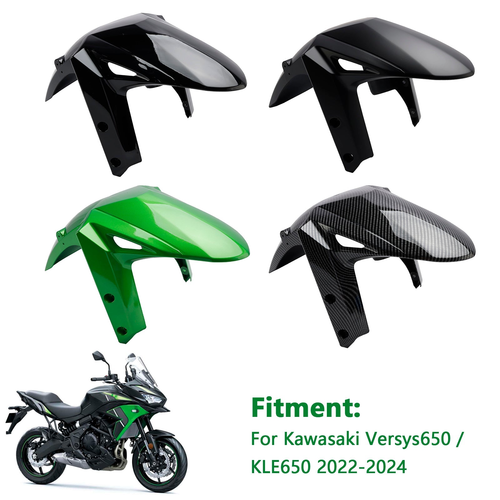 2022-2024 Kawasaki Versys 650 KLE650 Carénage de garde-boue avant