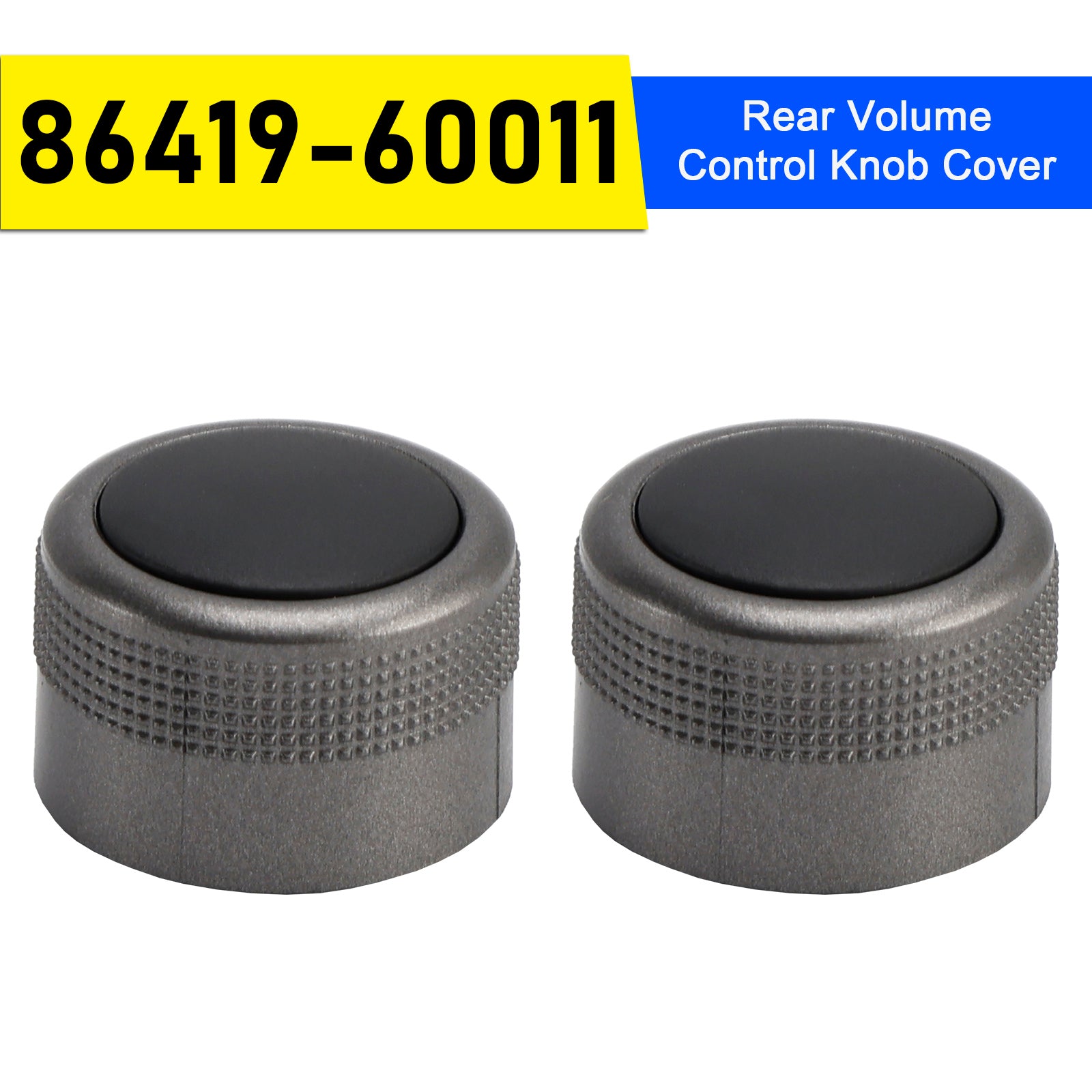 2 cubiertas de botones de control de volumen trasero 86419-60011 para Toyota Land Cruiser LC200