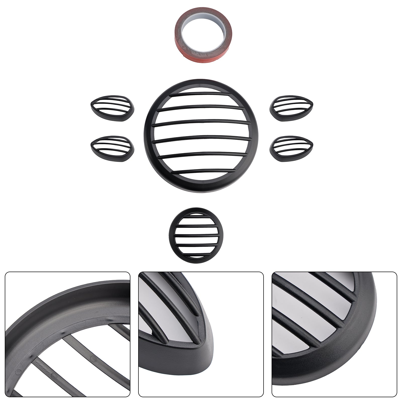 Kit de protección de faros negros para Yamaha PG-1 2023-2024