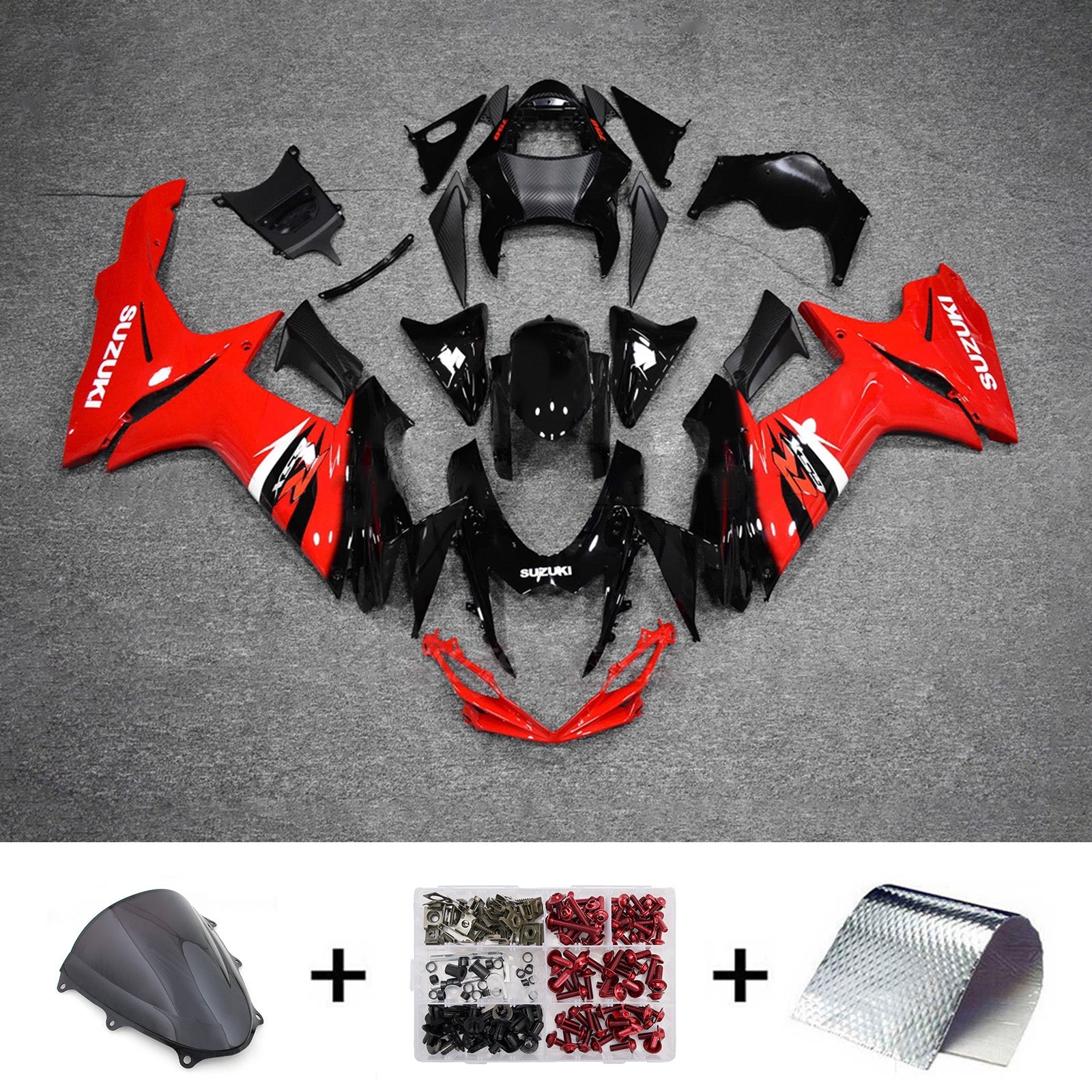 Kit de carénage injecté en plastique ABS pour Suzuki GSXR 600/750 2011-2026 K11