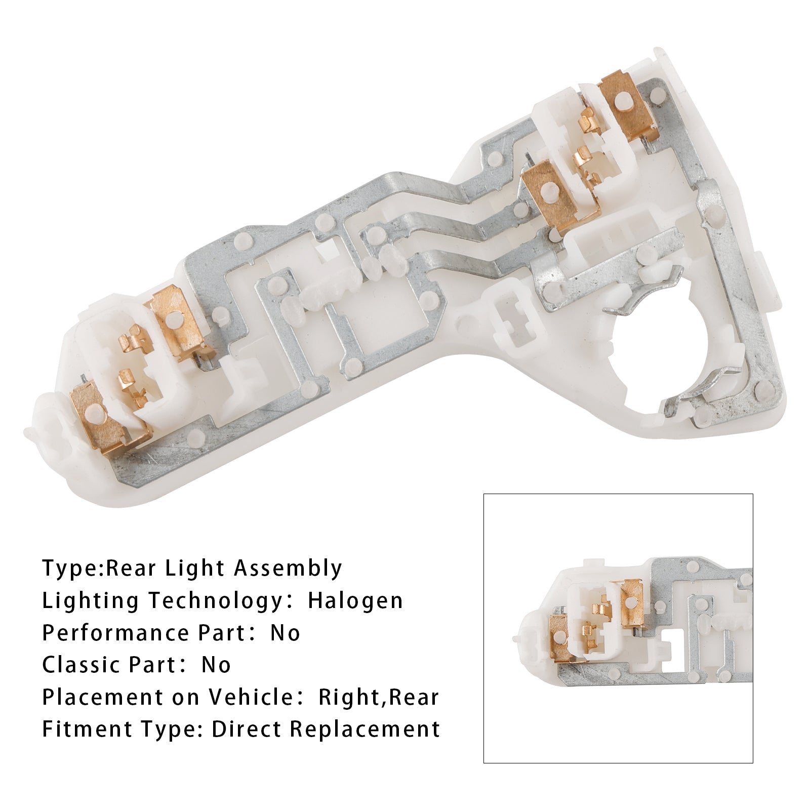 Supporto per lampadina lampadina posteriore dritto per VW Golf 2013-2017, N/S, RHD 5G0945260A