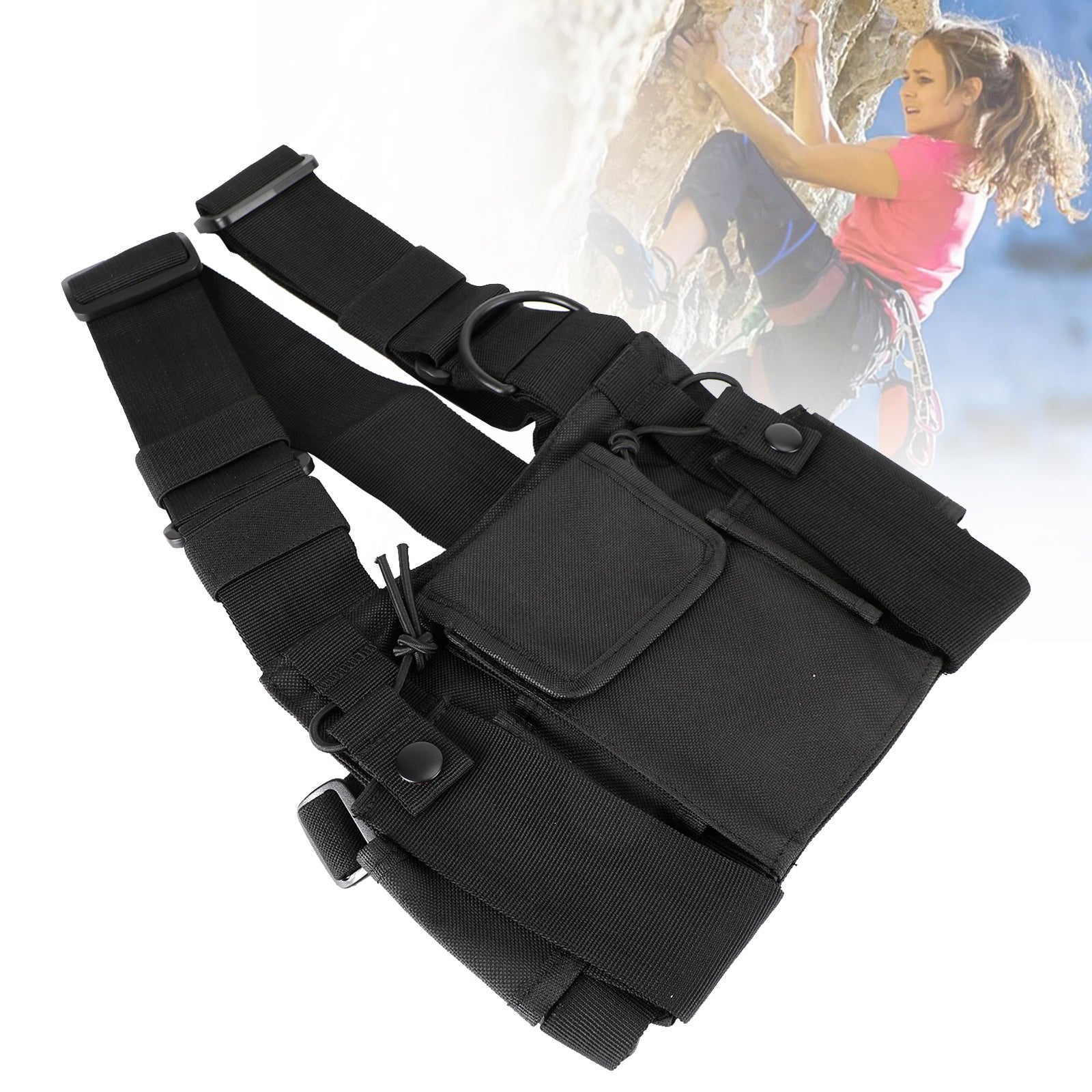 Field Operations Radio Neuf Tactical Multifonctionnel Poitrine Harnais Sac