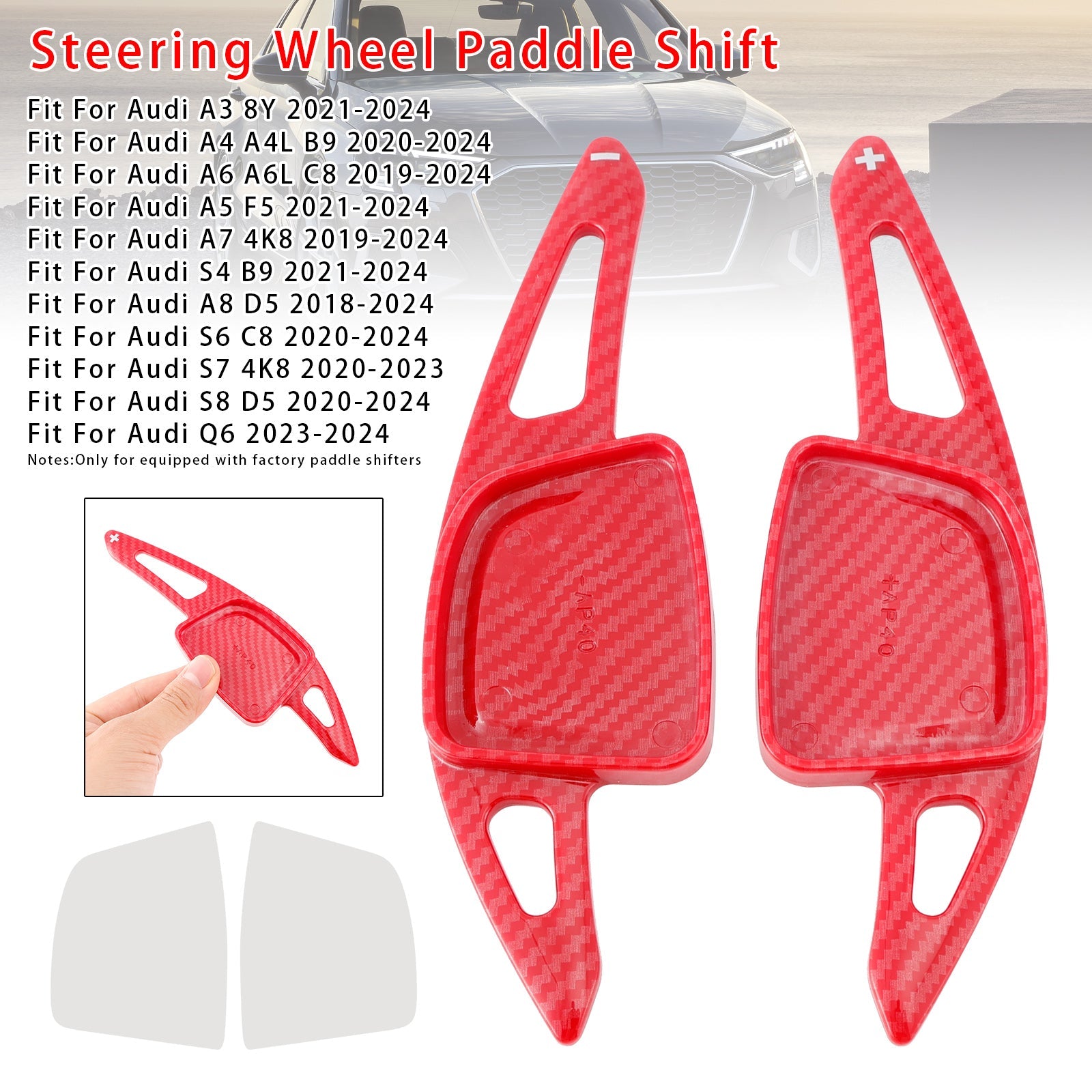 Volante de dirección de la extensión del cambio de velocidad para Audi A3 A4 A6