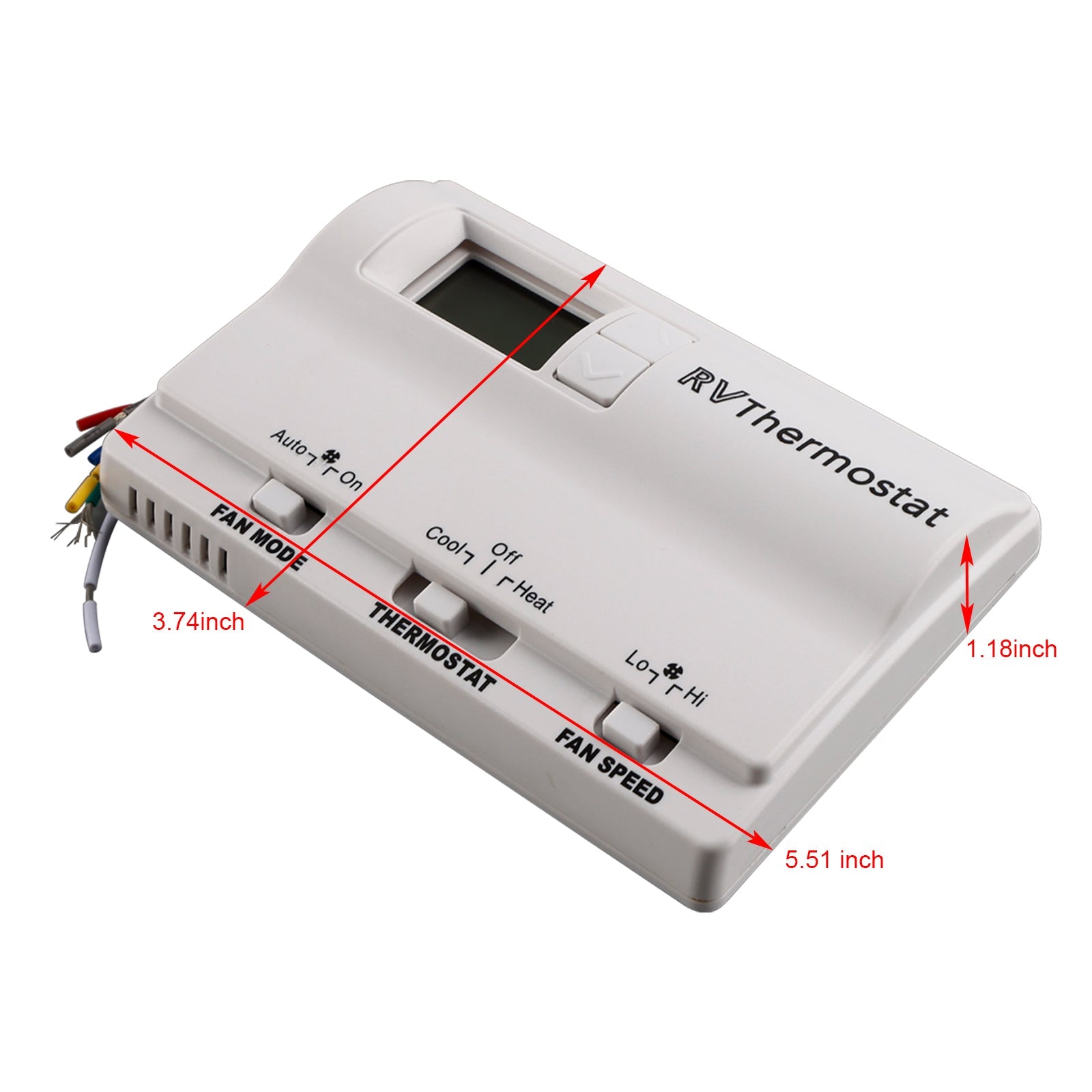 Termostato de reemplazo digital para calefacción/enfriamiento compatible con Coleman 83303362 White