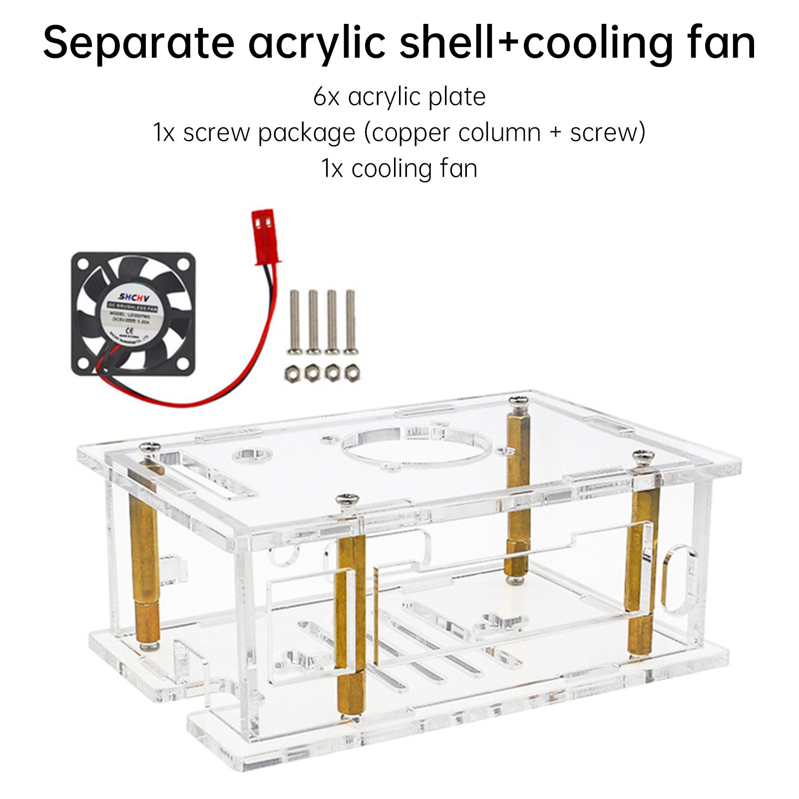 Oranje pi rv2 speciale ontwikkelingskaart, transparante acrylkast