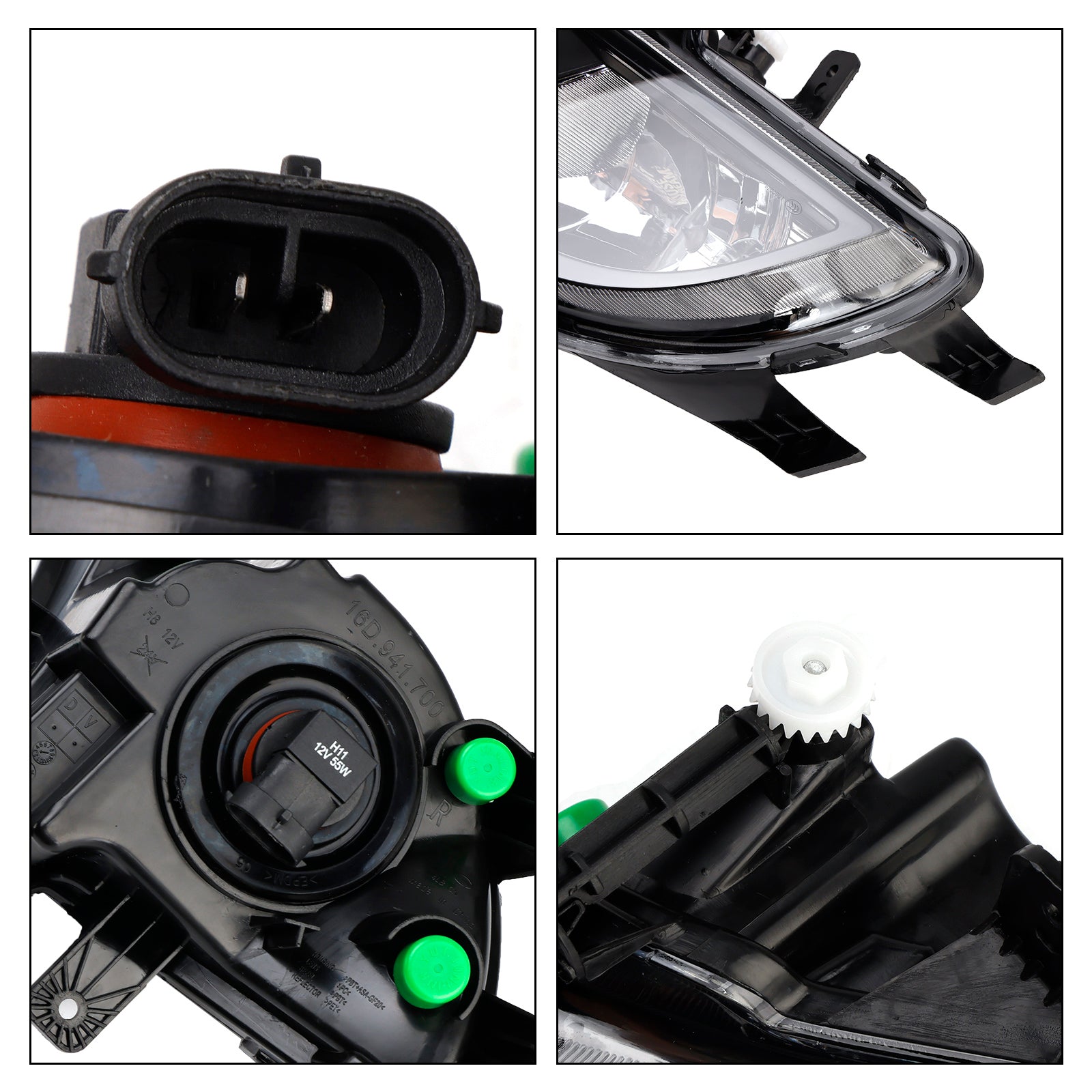 Mistlampen voor met heldere lens voor VW Volkswagen Jetta (2015-2018)