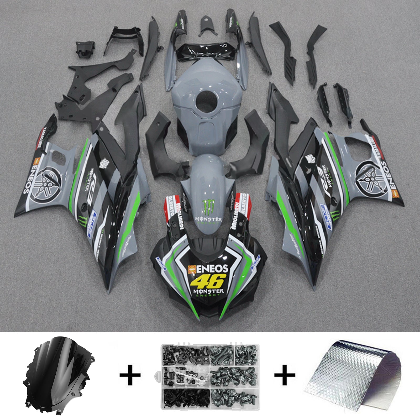 Kit Carenado Inyección Yamaha YZF-R3 R25 2019-2021 Carrocería Plástico ABS