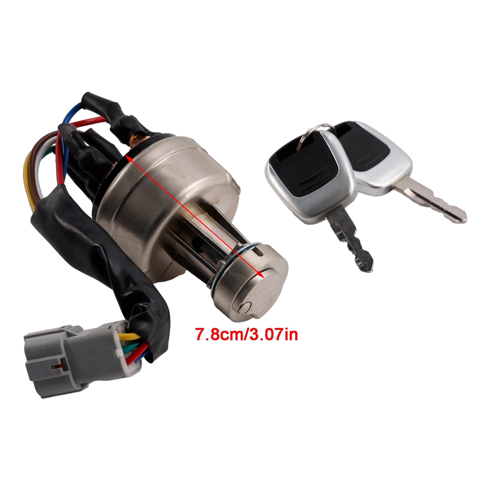 Interrupteur d'allumage et de démarrage avec 2 clés pour pelle Hyundai R150, R220, R215, R225-7-9 (21Q4-00090)