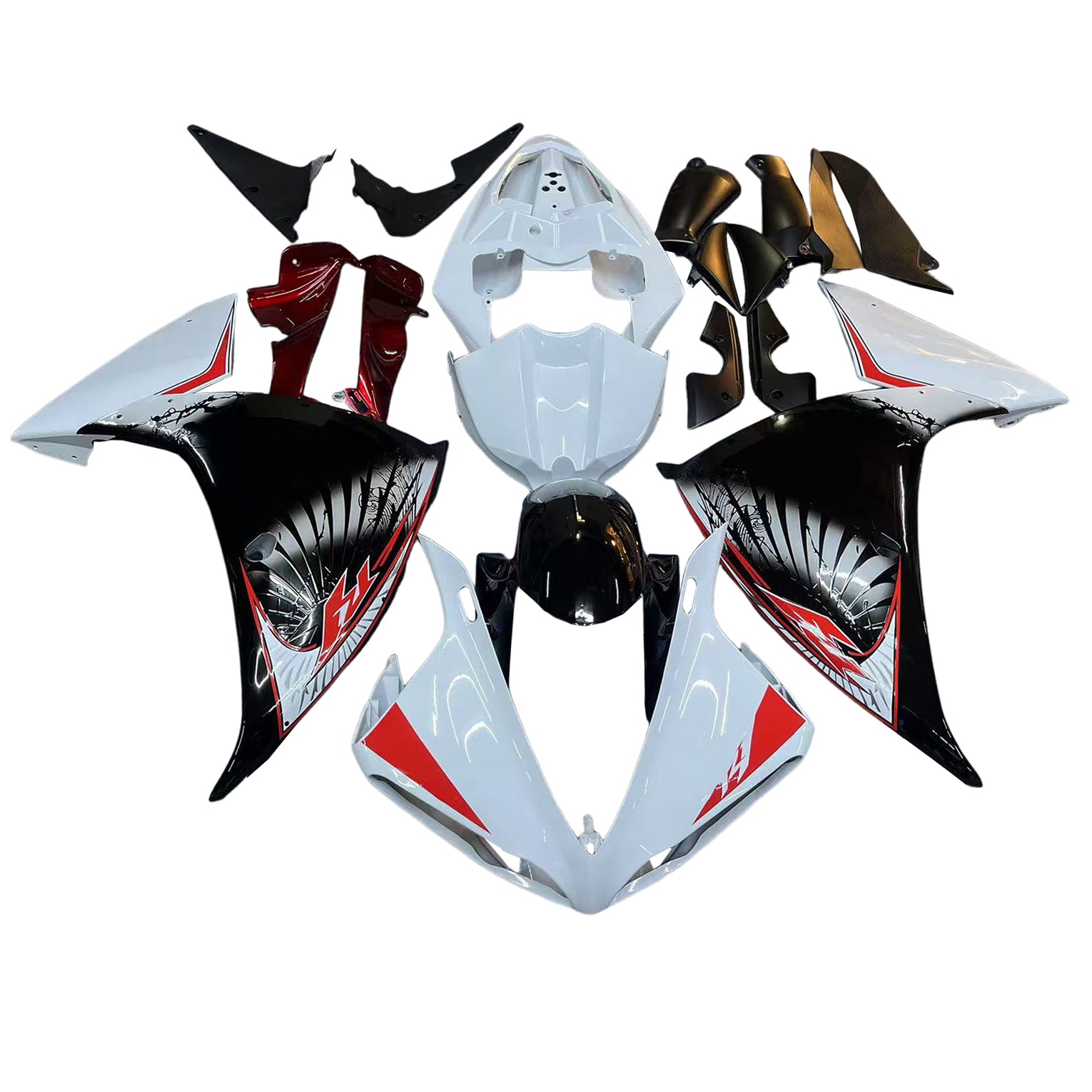 Injectie kuipkit, ABS Plastic carrosserie voor Yamaha YZF 1000 R1 2009-2011