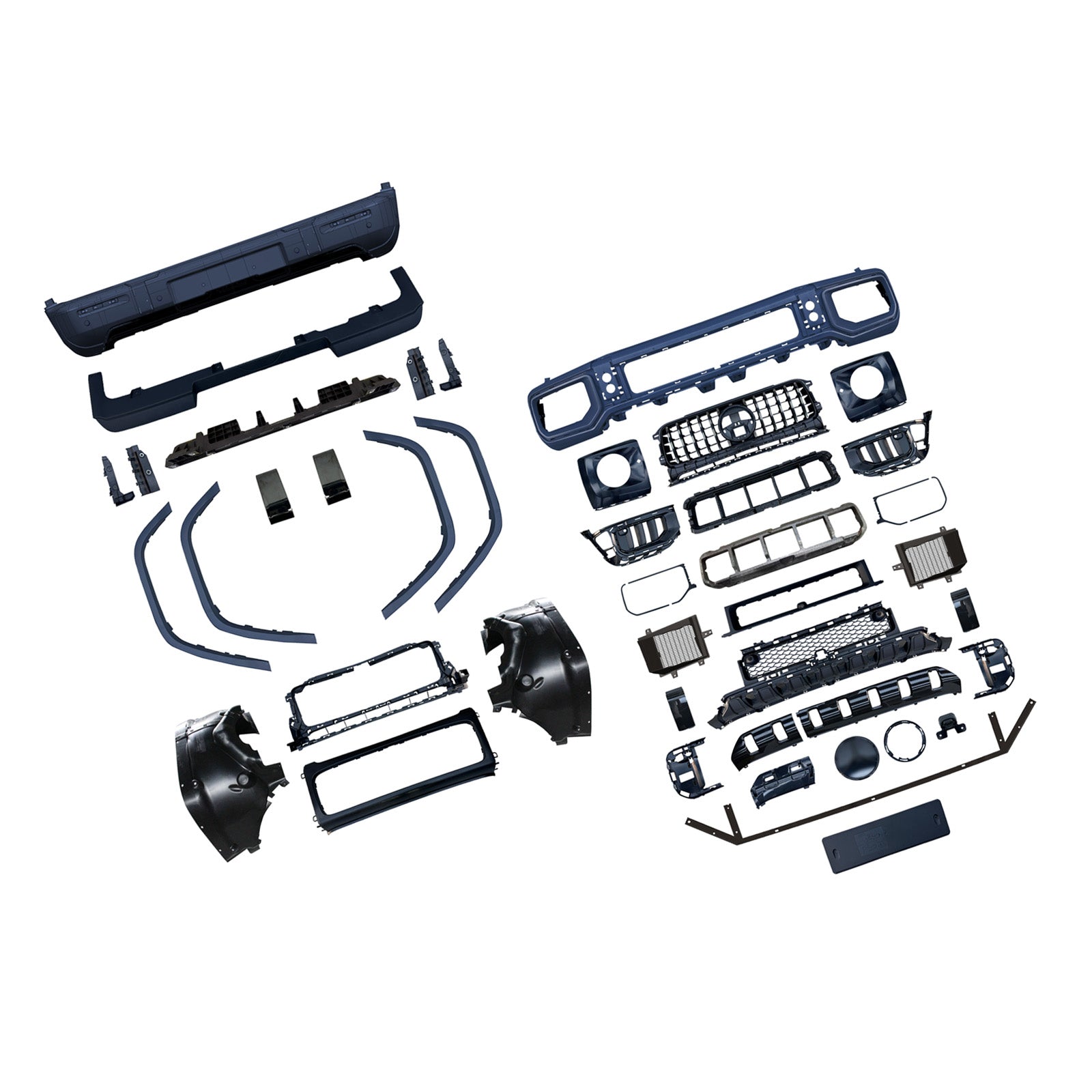Kit carrosserie style AMG pour Mercedes-Benz W464 (2019-2023) et W465 (mise à niveau vers G63).