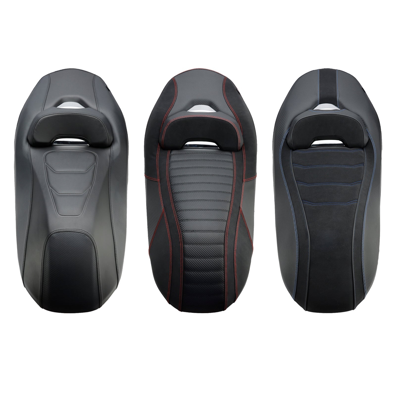 Asiento de pasajero completo para pasajeros para Yamaha X-Max 300 2023-2024, rojo