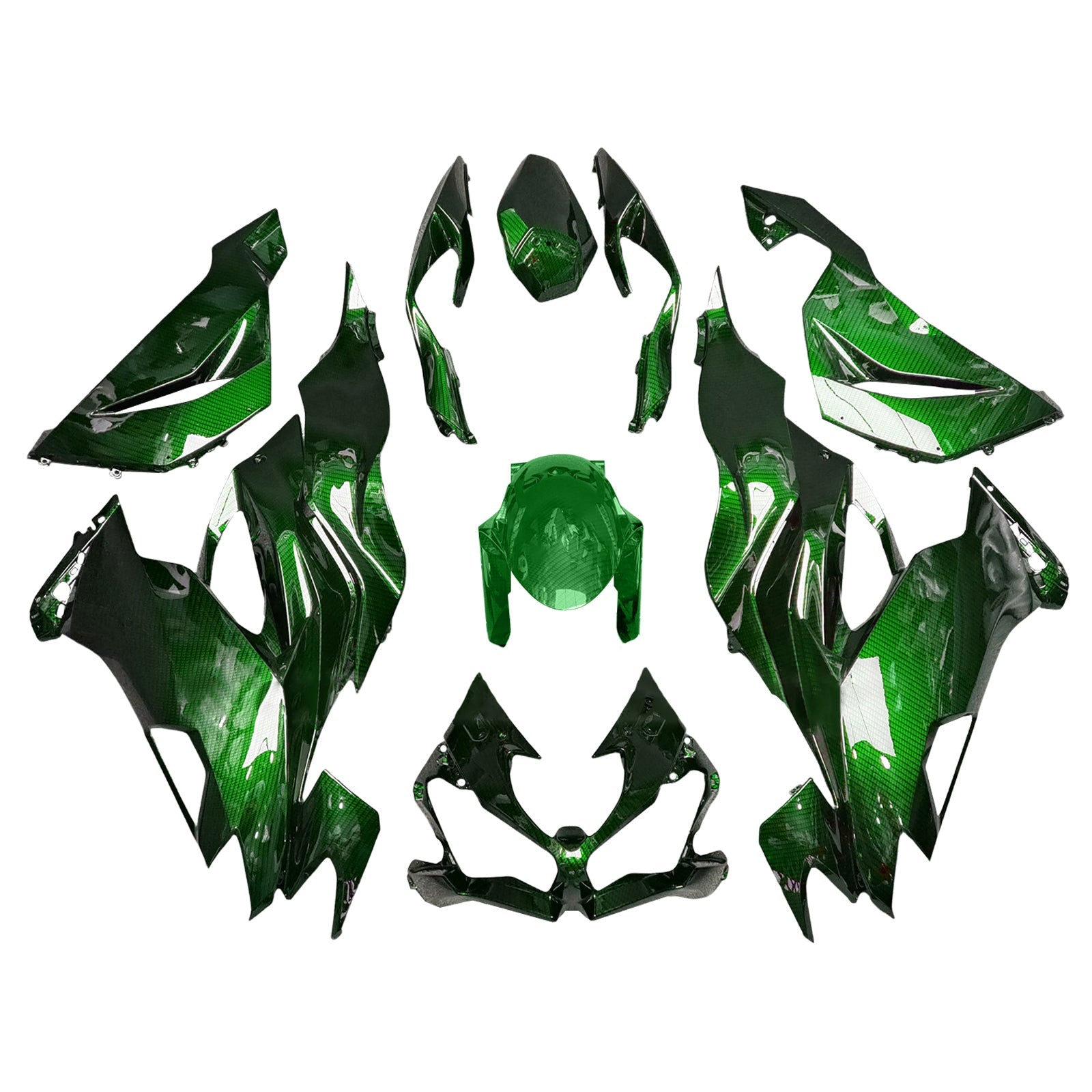 Kit di carenatura a iniezione, corpo in plastica ABS per Kawasaki ZX6R 2019-2023