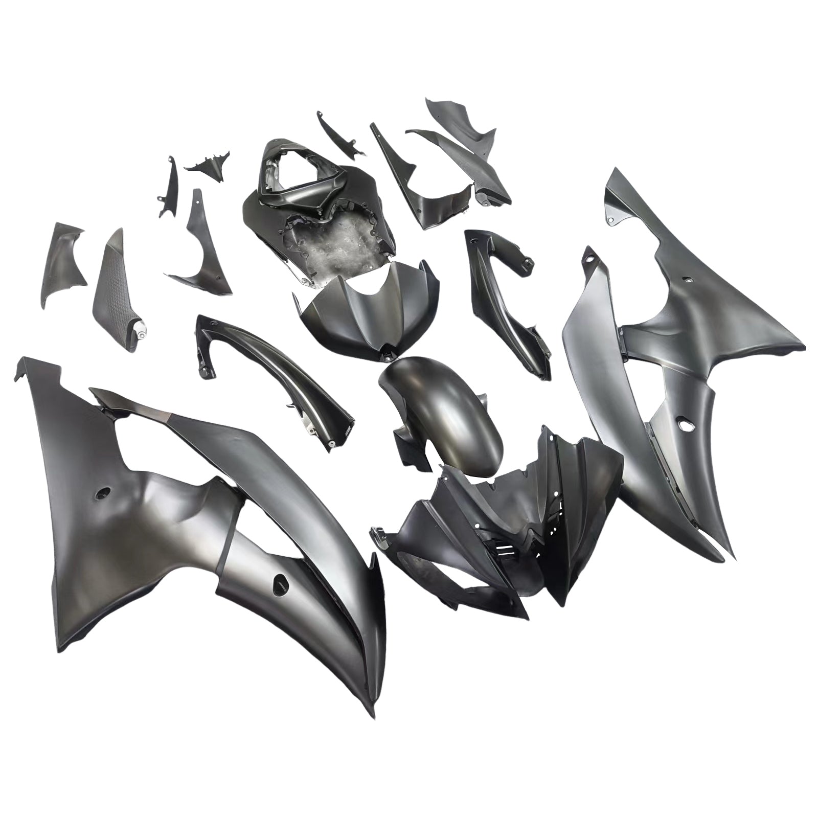Kit de carénage en plastique ABS pour YAMAHA YZF-R6 2008-2016 Matt Black