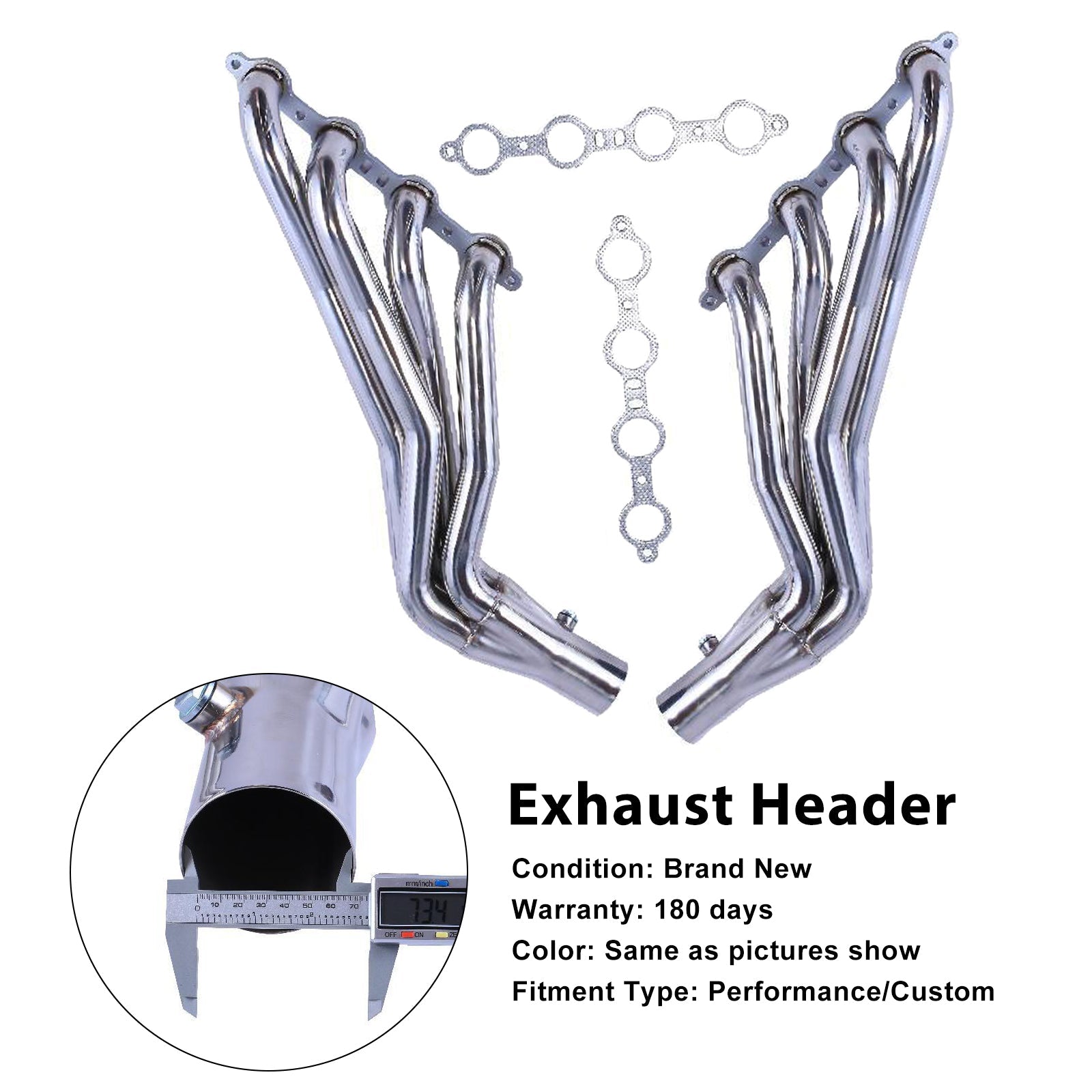 Kolekcjoner&Układ wydechowy LS2 LS3 do Chevroleta C10 LS LS1 LS6, rura długa 1-7/8