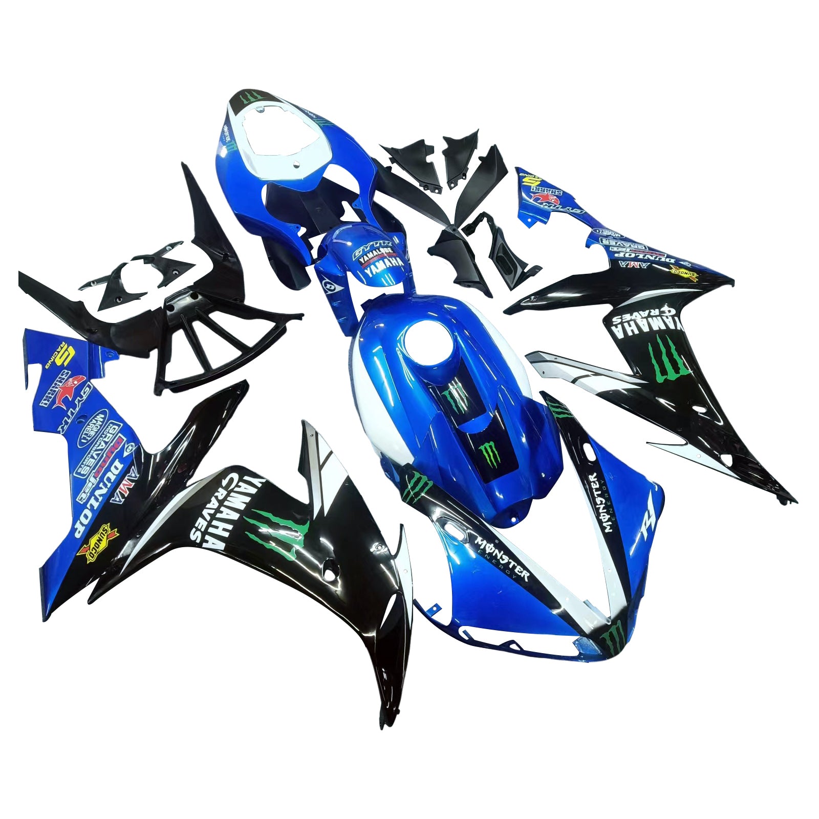 Injection Fairing Kit Bodywork Plastic ABS fit For Yamaha YZF 1000 R1 2004-2006