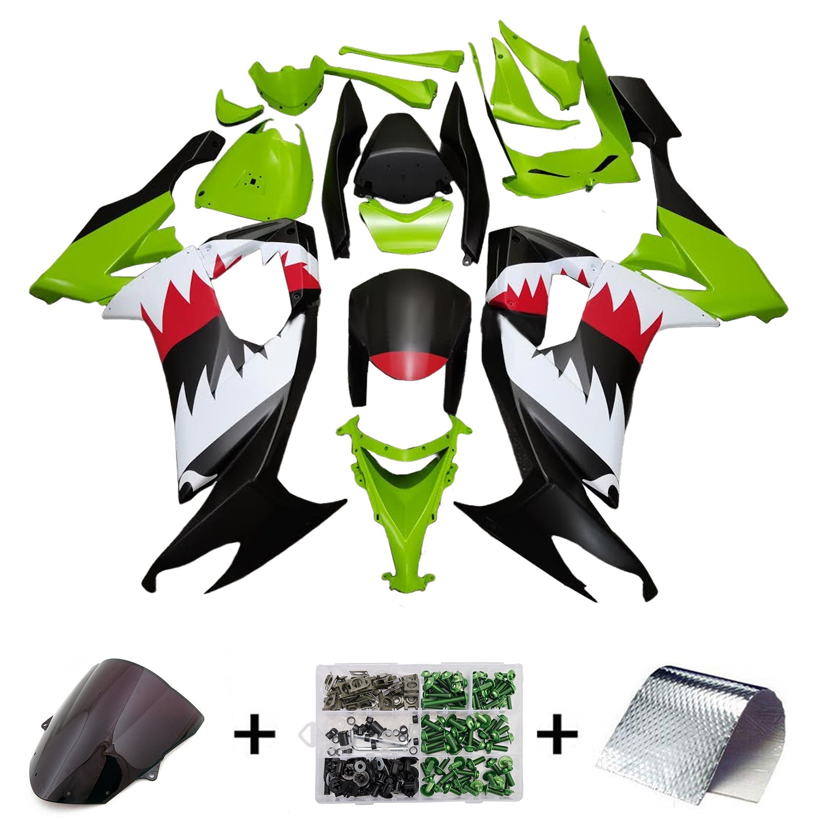 Zestaw owiewki wtrysku, plastikowy korpus ABS dla Kawasaki ZX10R 2008-2010