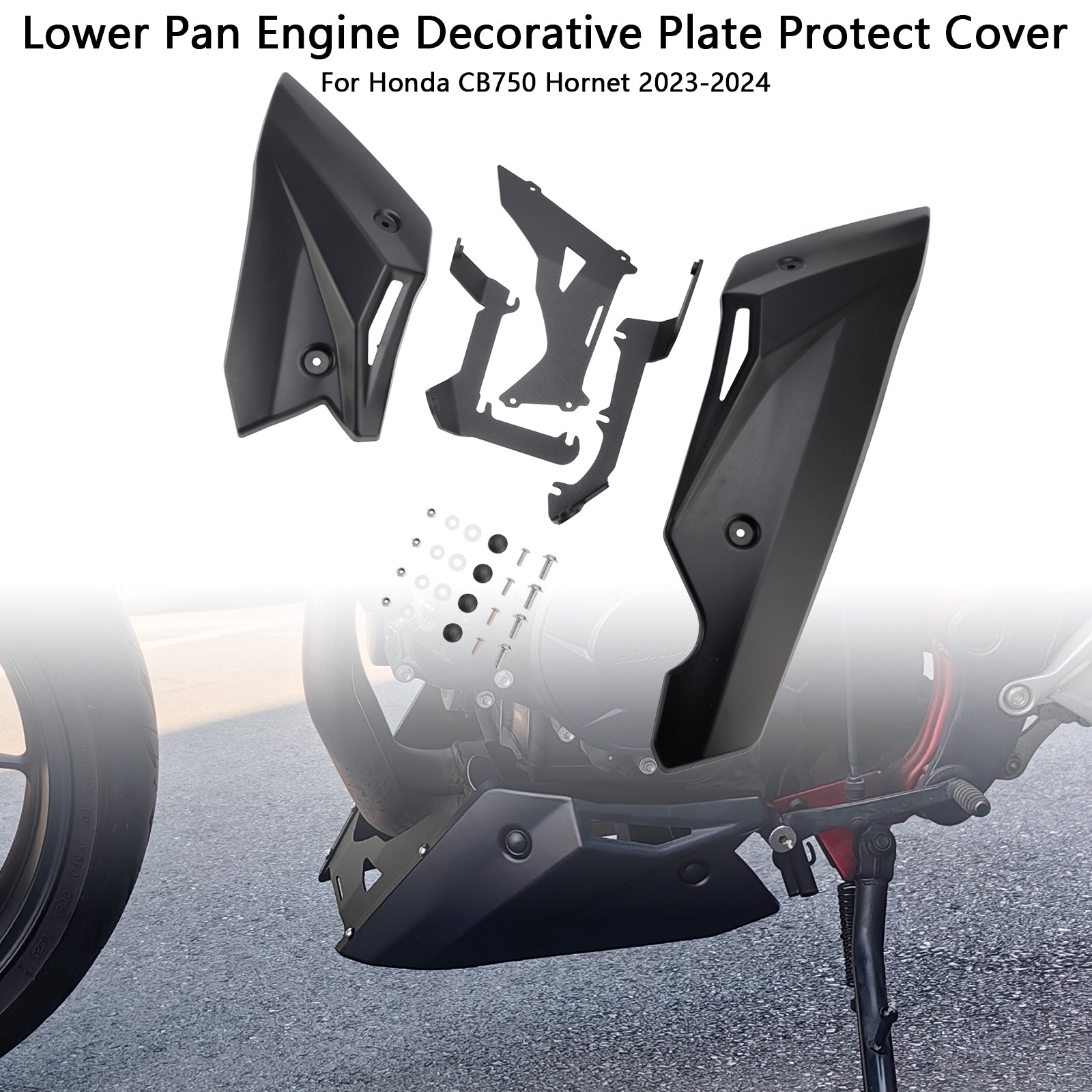 Couvercle de protection décoratif pour plaque inférieure du moteur Honda CB750 Hornet 2023-2024