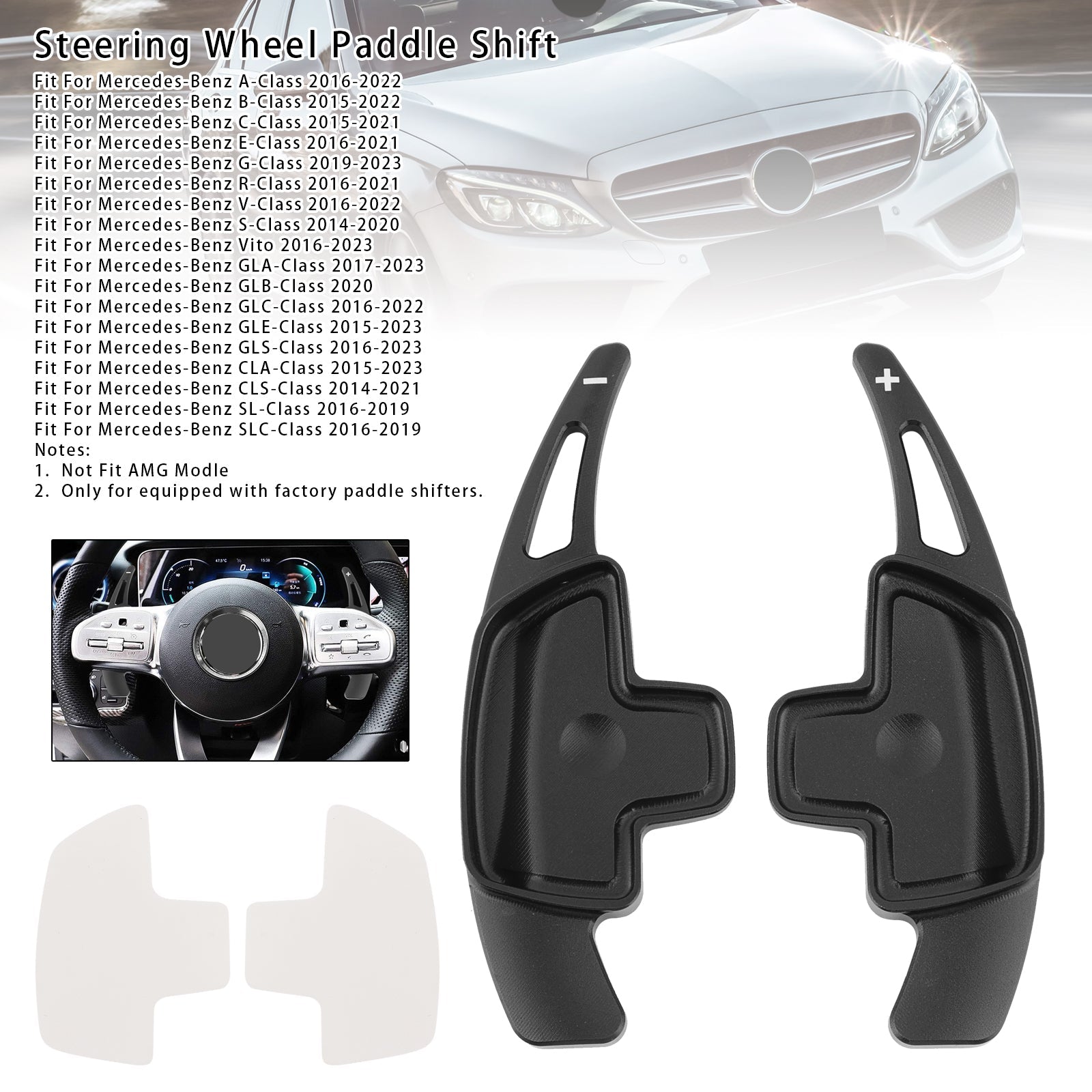 Palete za hitrost sprememb za volanom za Benz C GLC E 2015-2022