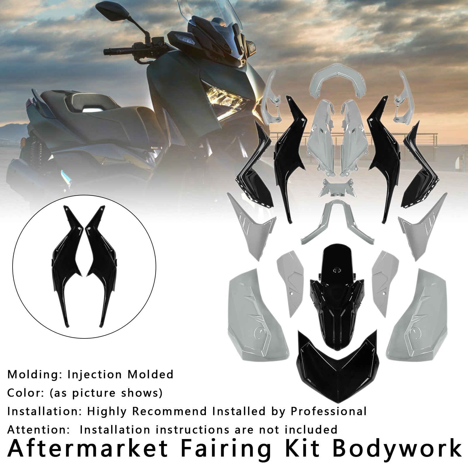 Kitting and Bodywork Kit inyectado para Yamaha X-Max 300 XMAX 2023-2024