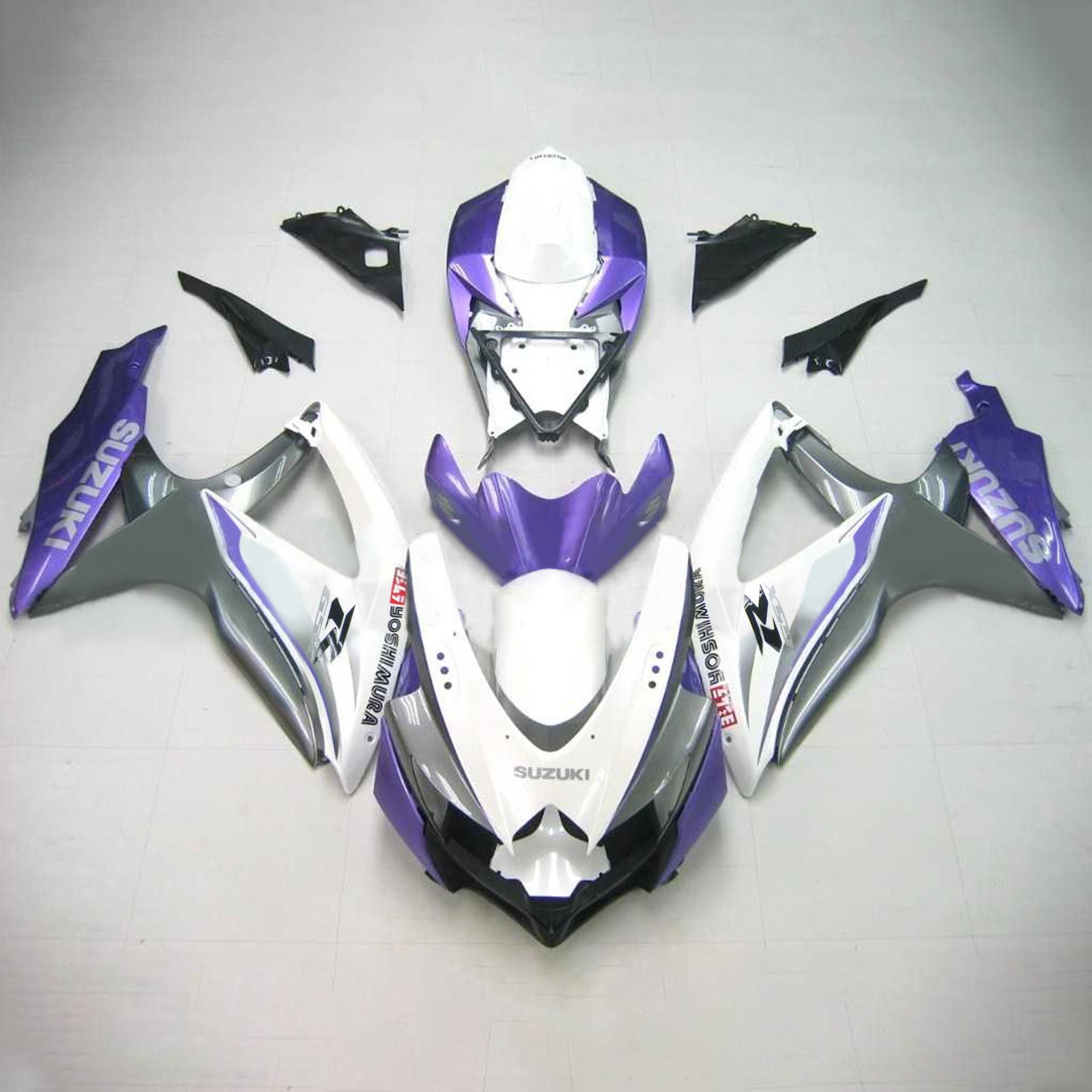Kit di carenatura a iniezione, carrozzeria in plastica ABS per Suzuki GSXR 600/750 2008-2010 K8