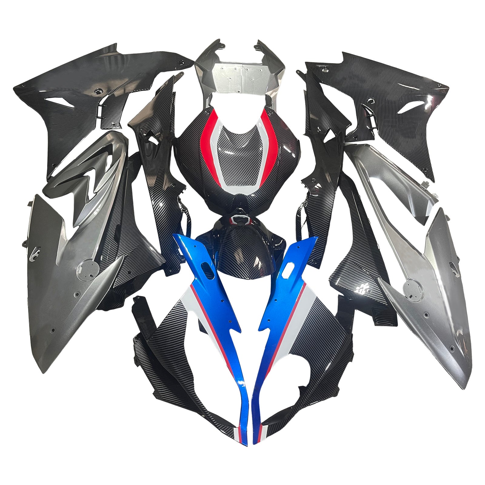 Kit de carénage injecté en plastique ABS pour BMW S1000RR 2017-2018