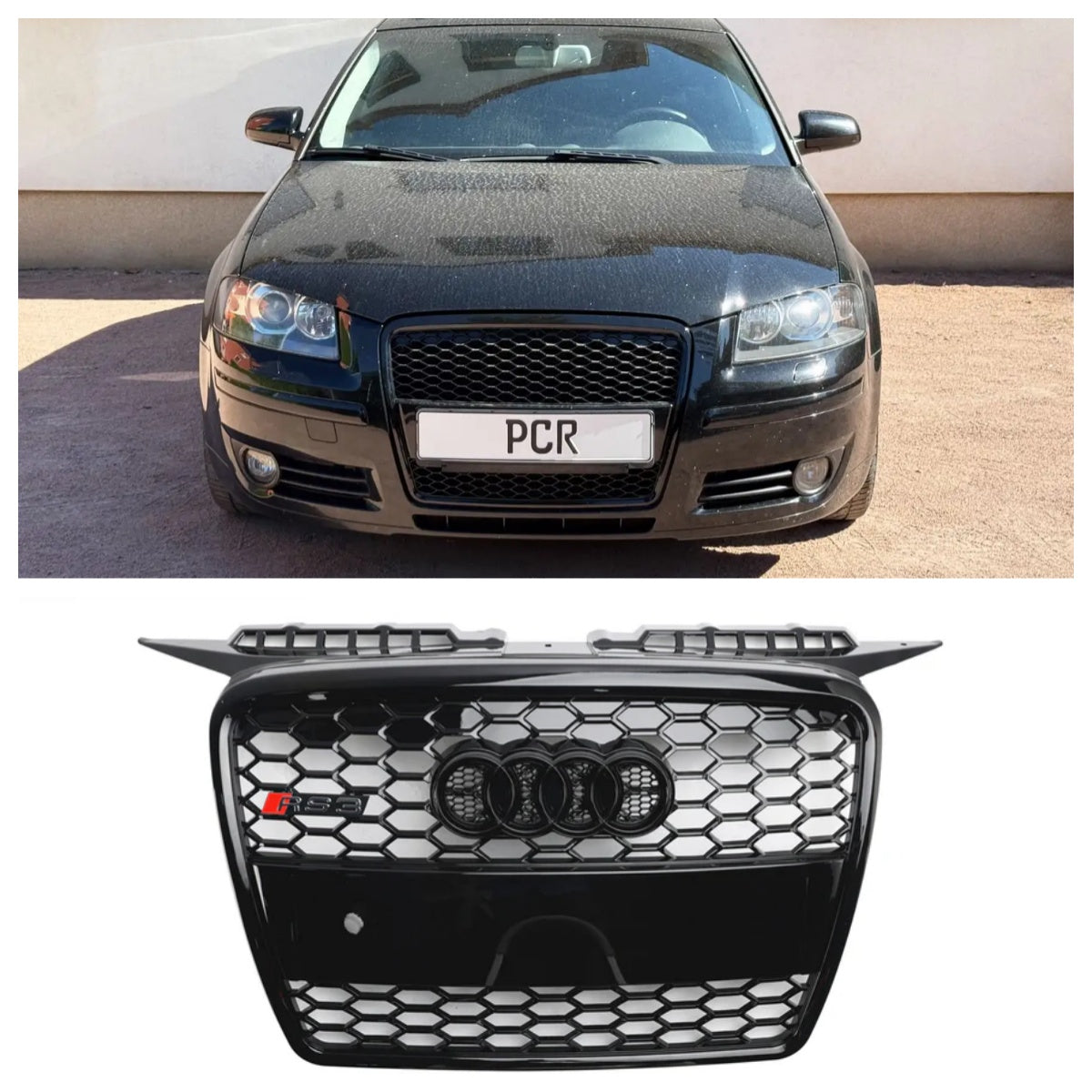 Grid del parachoques delantero Audi A3 8P RS3 2004-2008 8P4853651A