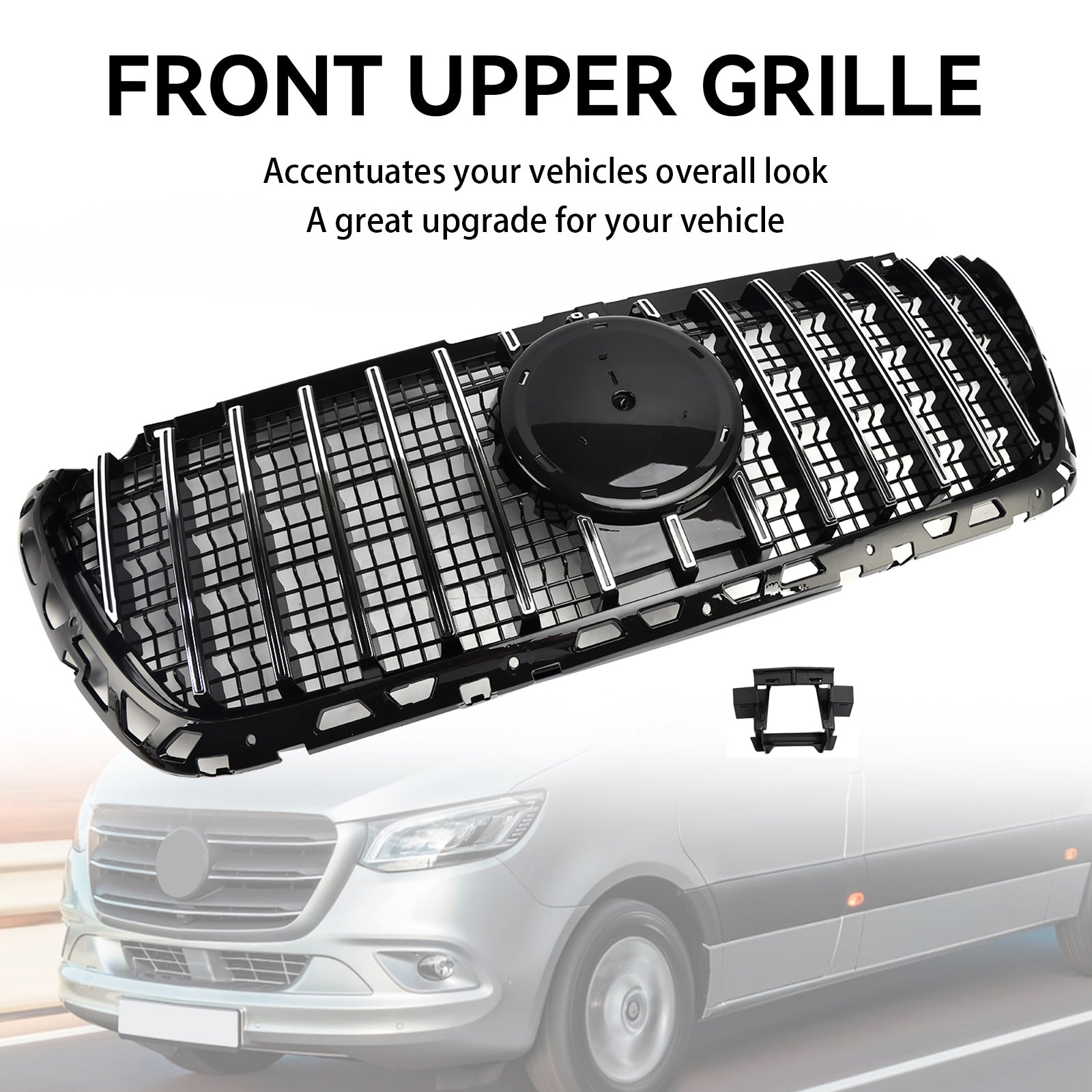 Grille de calandre de pare-chocs avant de style Mercedes Sprinter W907 W910 GT 2019