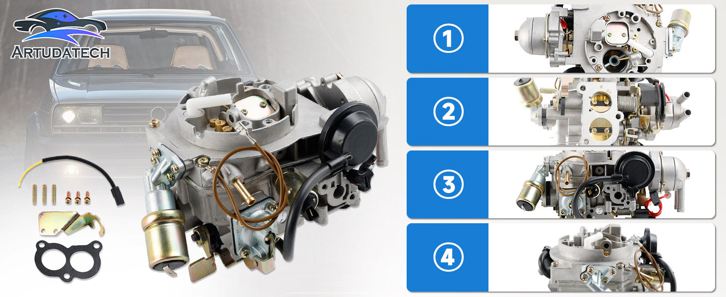 Carburetor 027129016H para VW Golf 2 Jetta II 19th 72ps, genérico