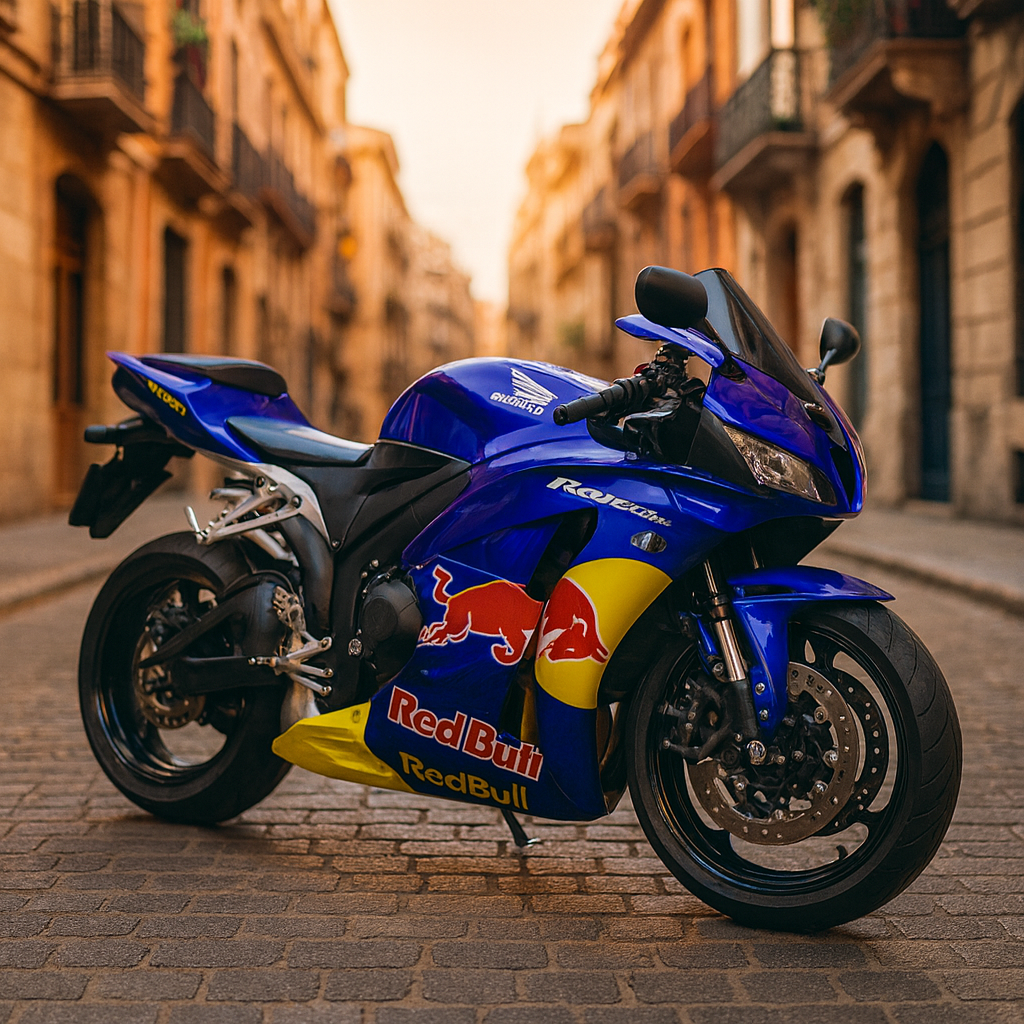 Amotopart stroomlijnkappen 2007-2008 Honda CBR 600 RR Blauw Red Bull Generiek