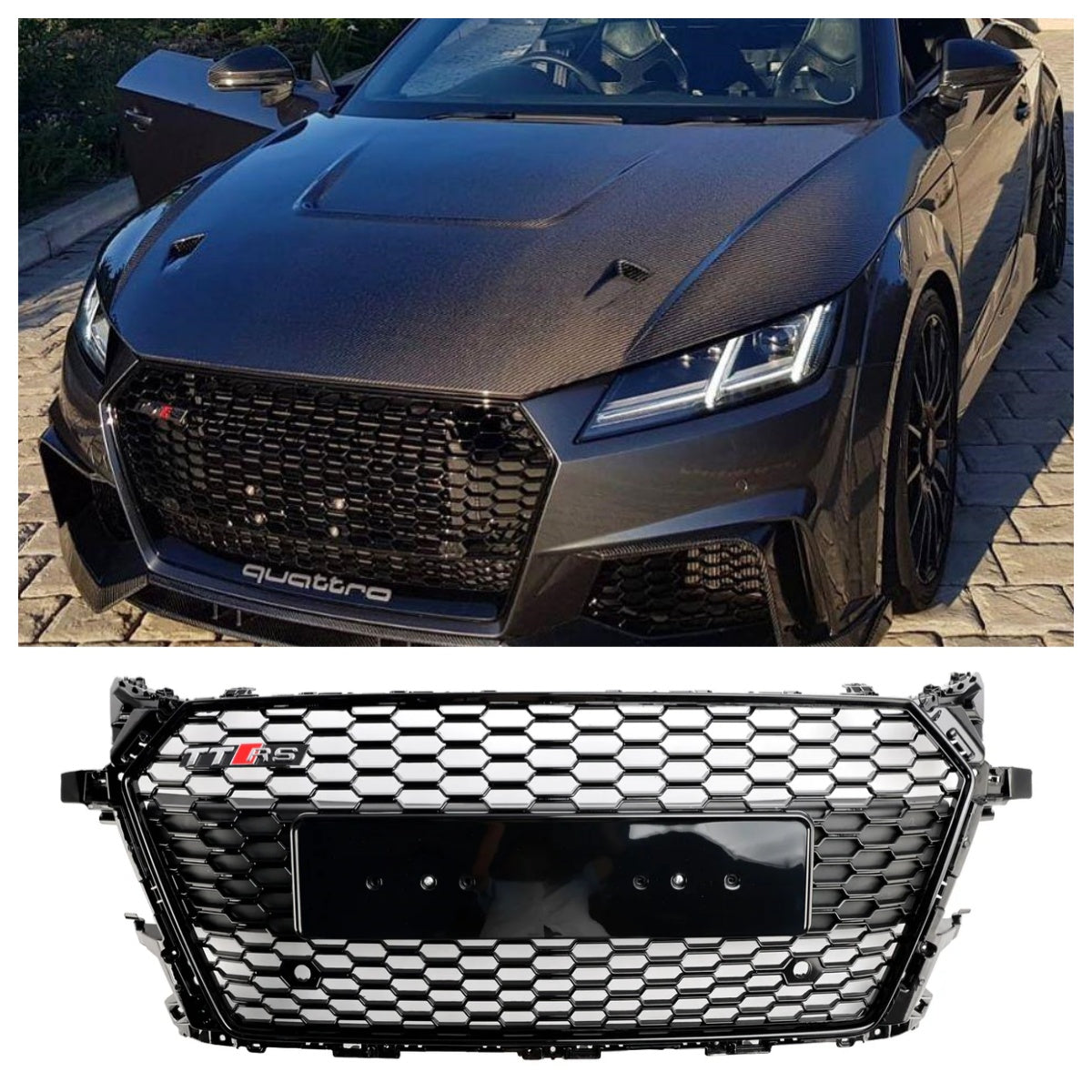 2014-2023 Audi TT MK3 FV 8S RS Style Grille avant alvéolée