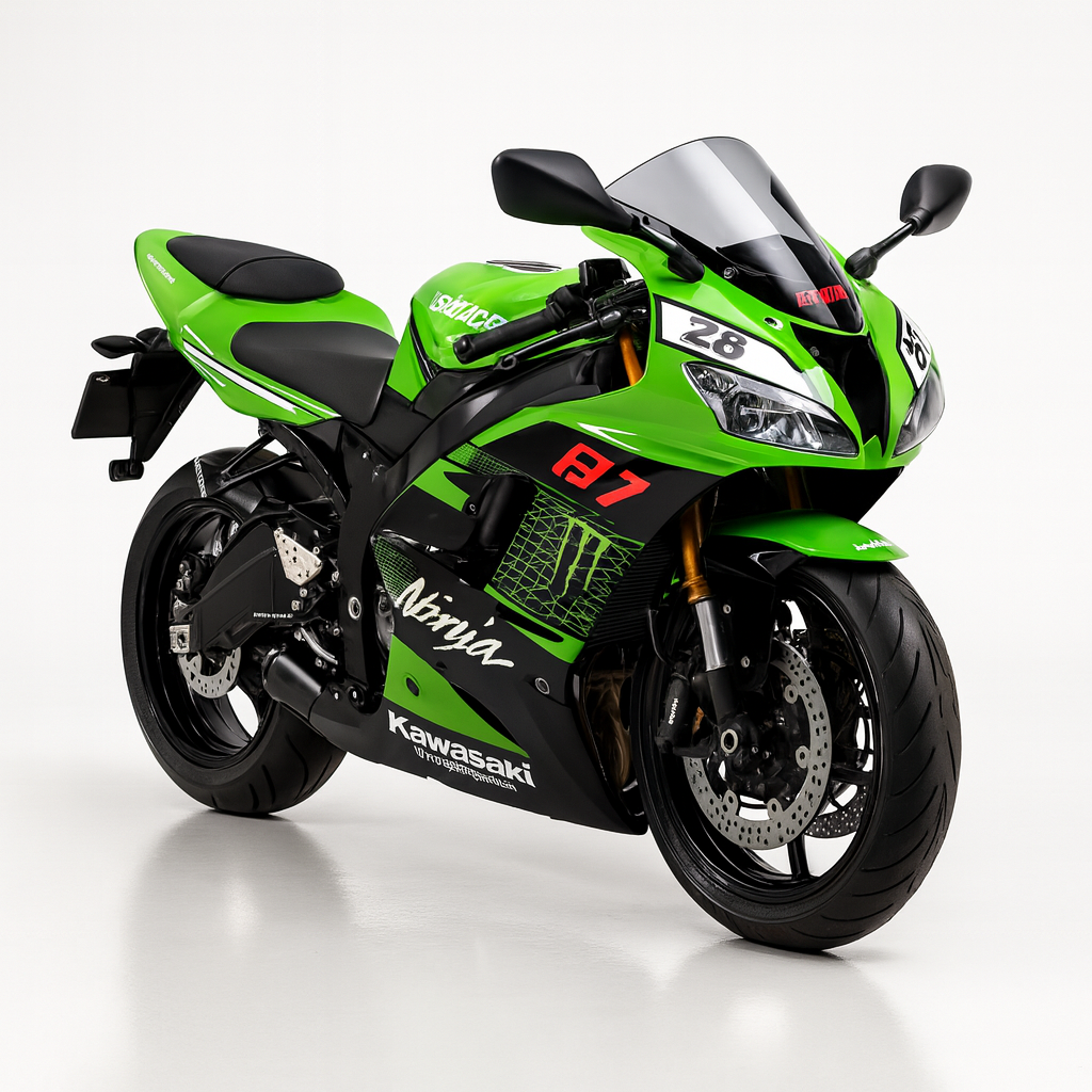 Amotopart Kawasaki ZX6R 636 2003-2004 ABS kunststof carrosseriekuipset