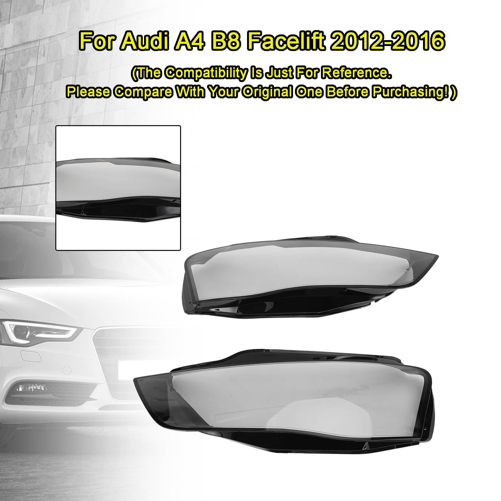 Leva žaromet Cache + desno 8K0941043 + 8K0941044 za Audi A4 B8 Restyled 2012-2016