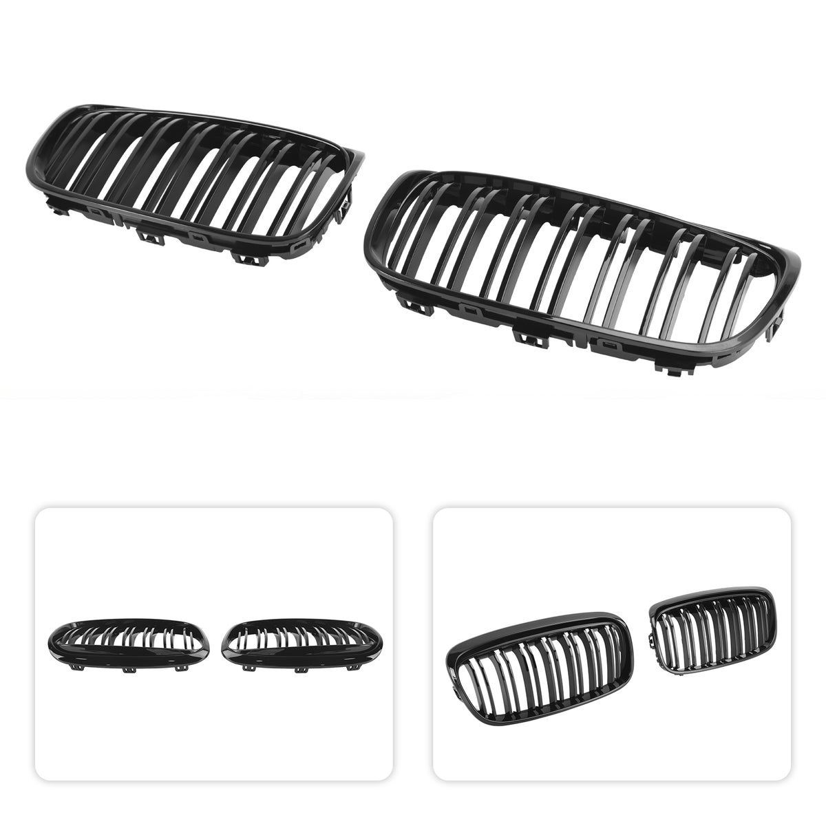 Glanzend zwart frontrooster voor BMW 2-serie Gran Tourer F45 F46 2015-2018