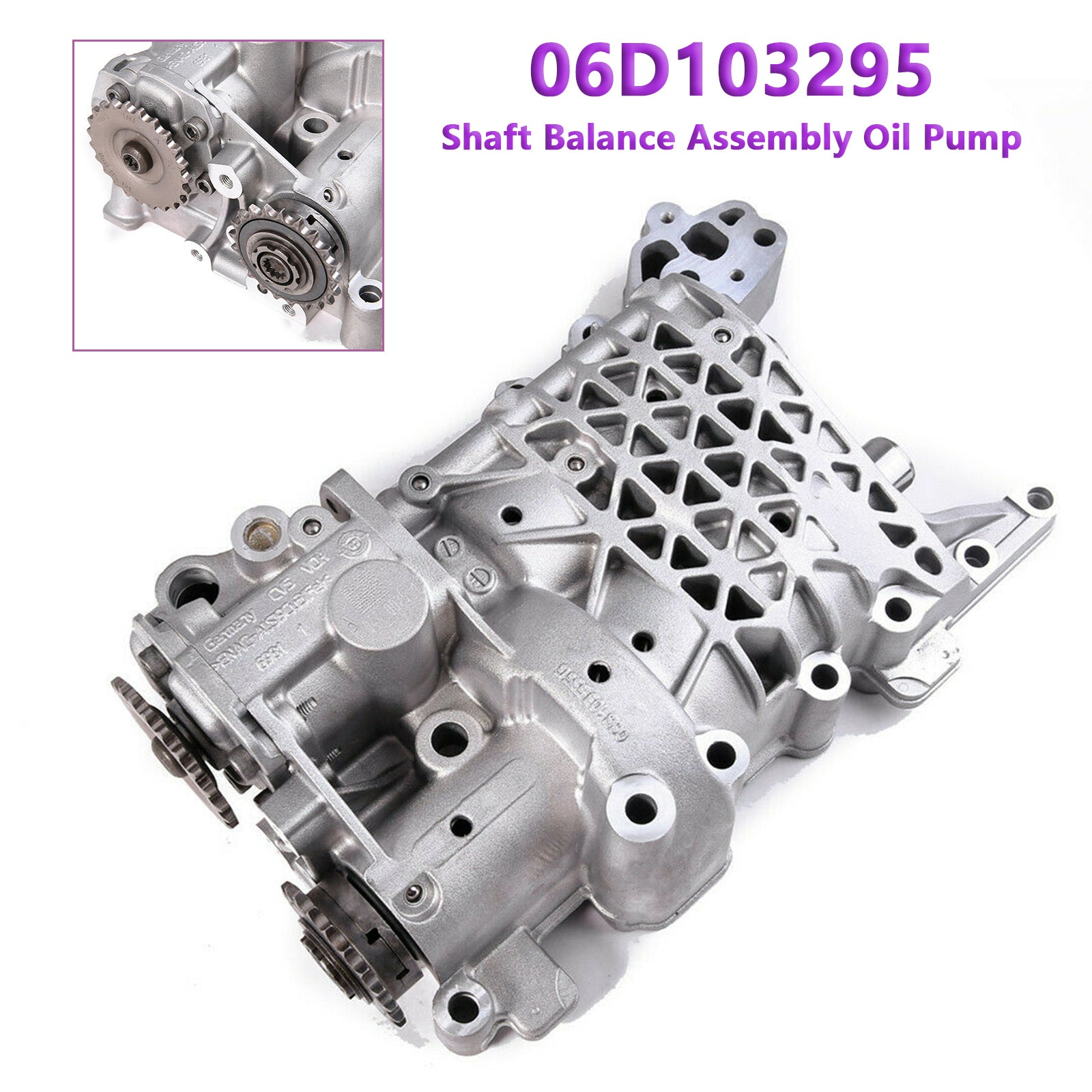 2006-2013 Audi S3 8P 2.0 TFSI BHZ BZC CDLA CDLC Bomba de aceite de equilibrio de árboles 06D103295 06B103535G